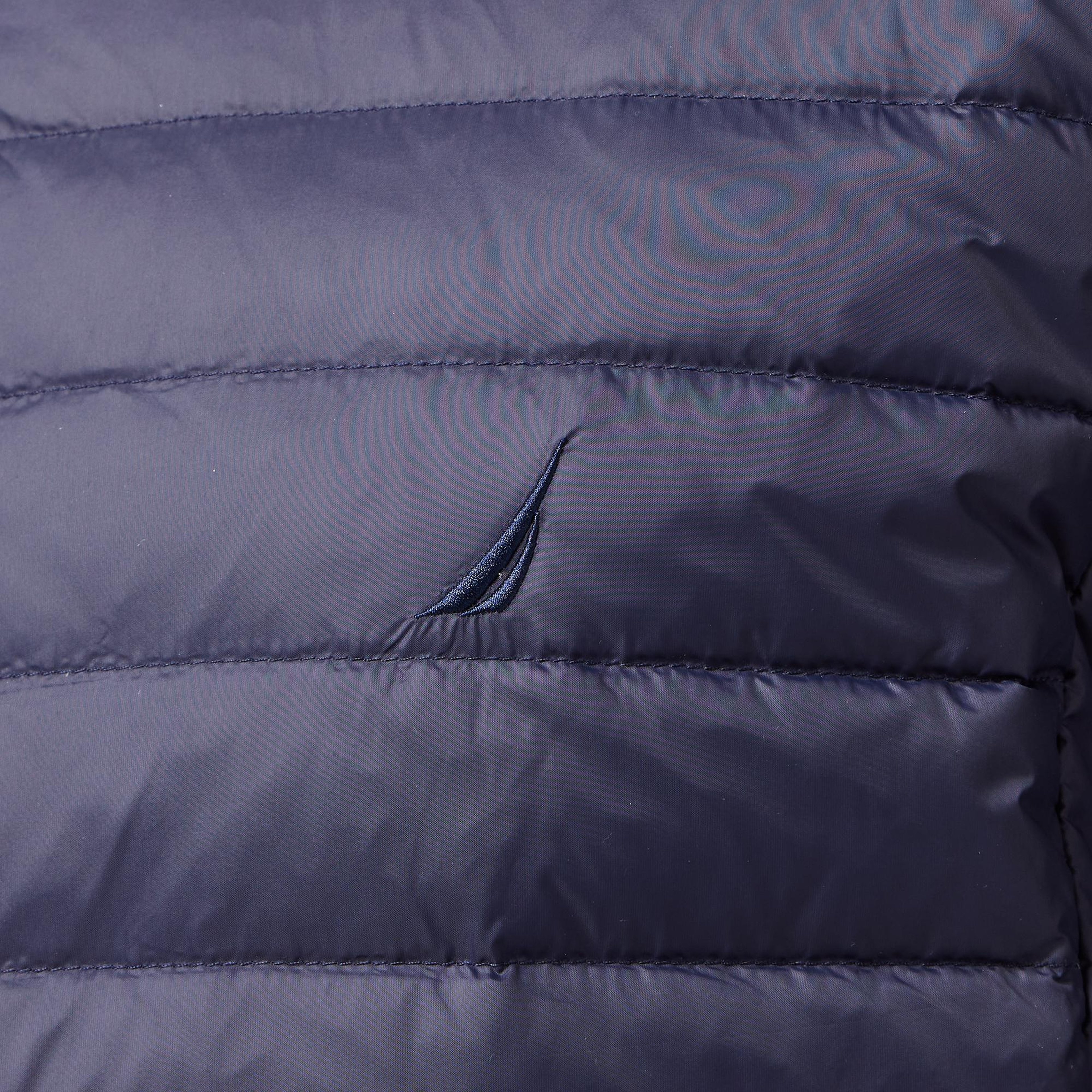 Nautica Erkek Lacivert Su Kaydırma Özellikli Kaz Tüyü Mont