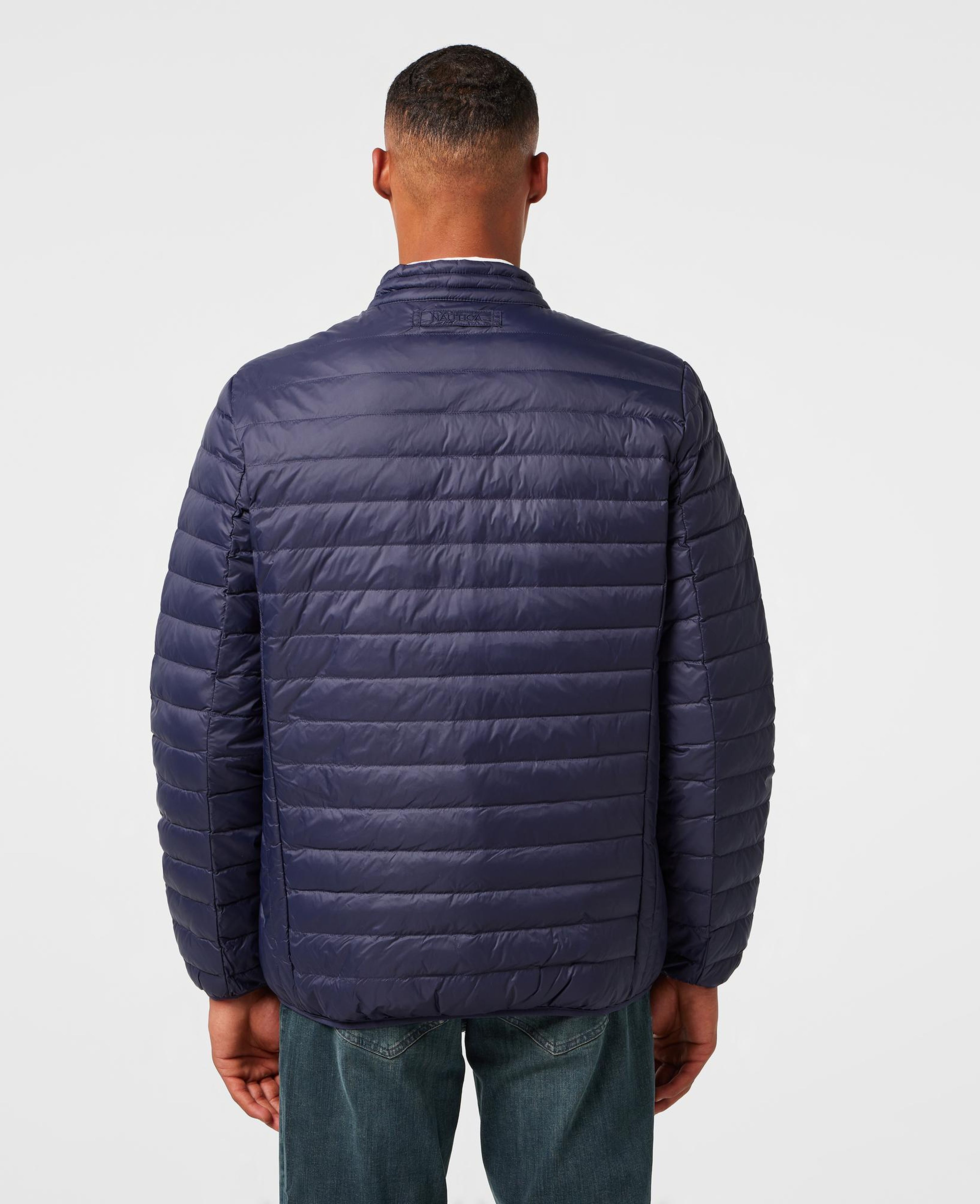 Nautica Erkek Lacivert Su Kaydırma Özellikli Kaz Tüyü Mont