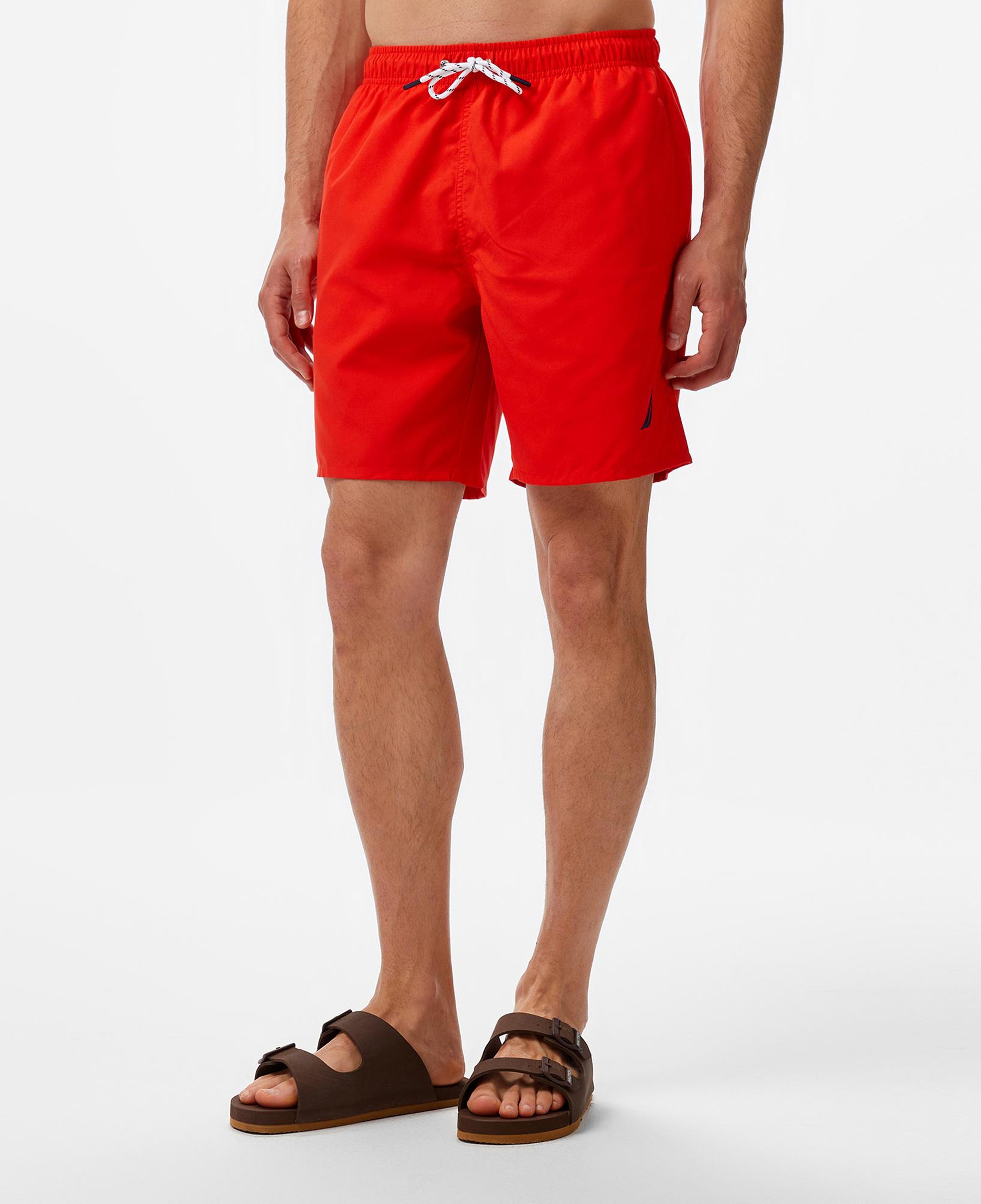 Nautica Erkek Kırmızı Regular Fit Deniz Şortu