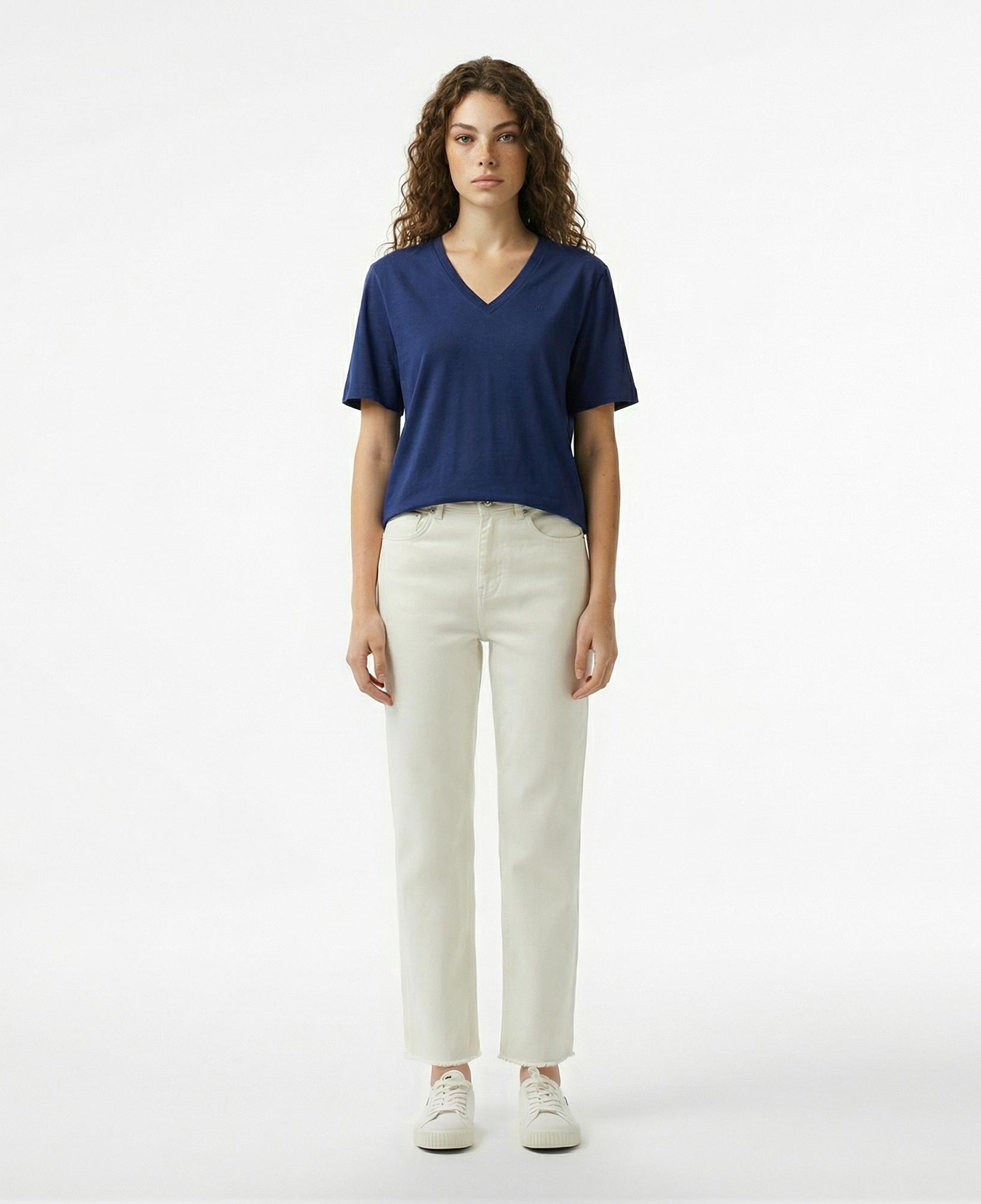 Nautica Kadın Lacivert Regular Fit T-Shirt