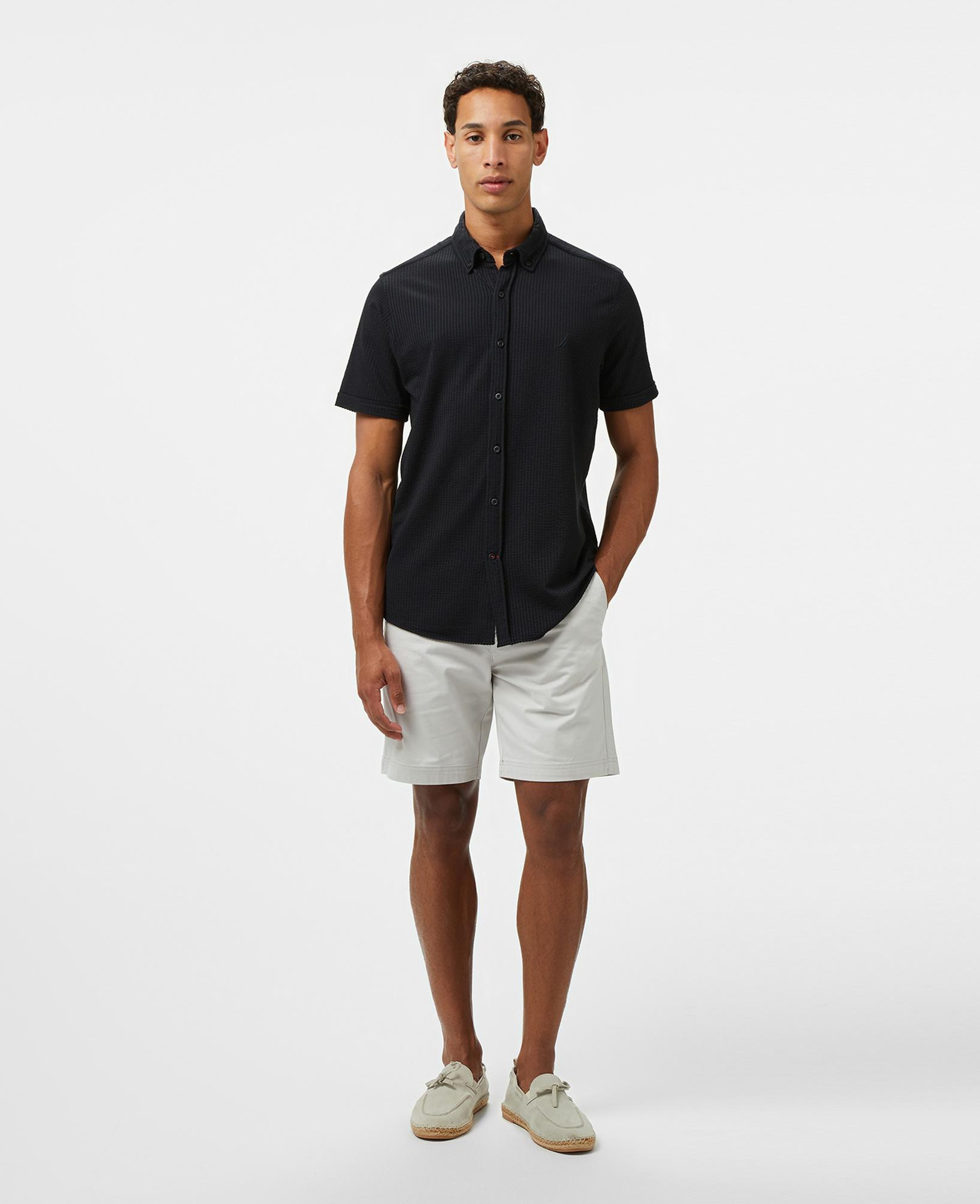 Nautica Erkek Siyah Classic Fit Gömlek