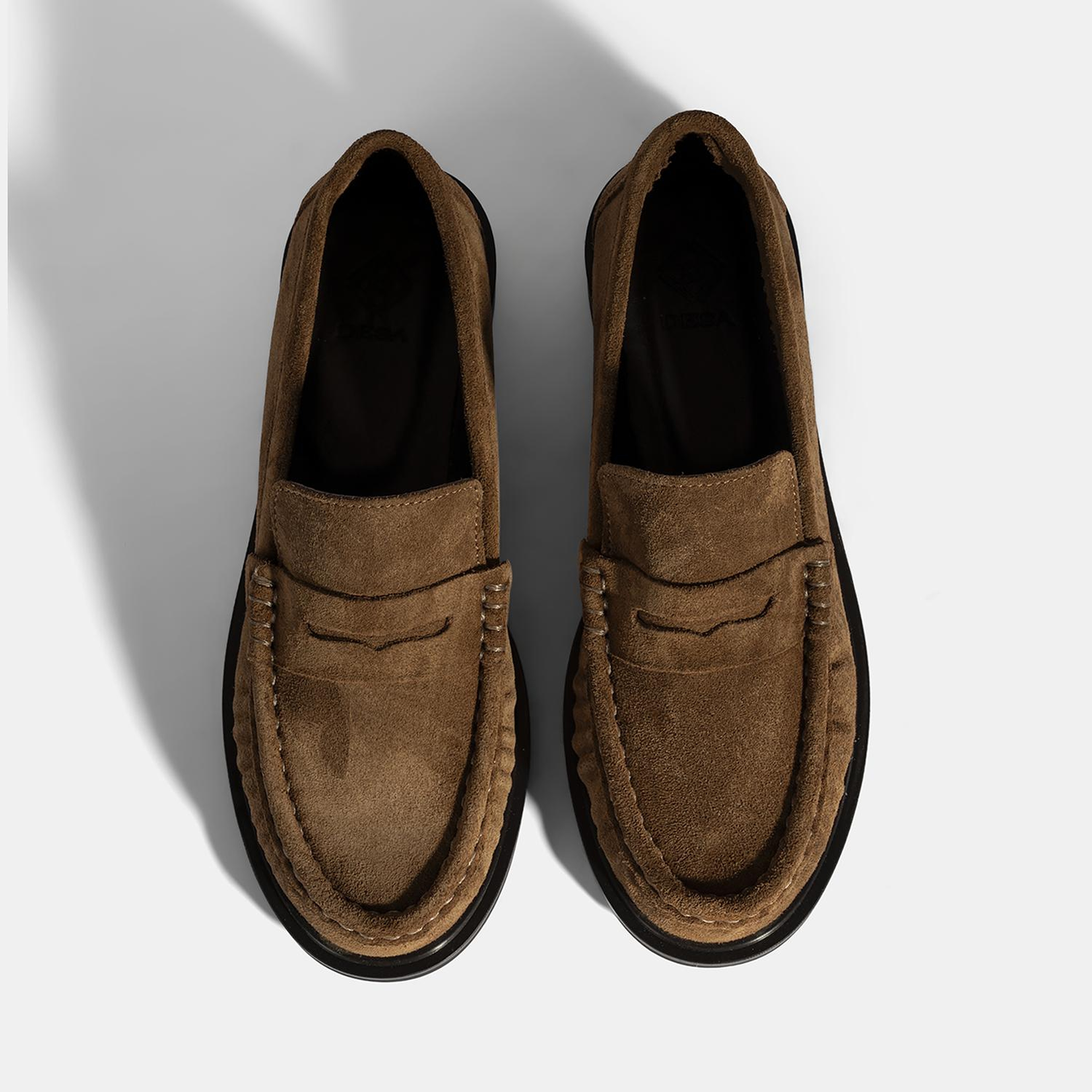 Kadın Taba Süet Deri Loafer