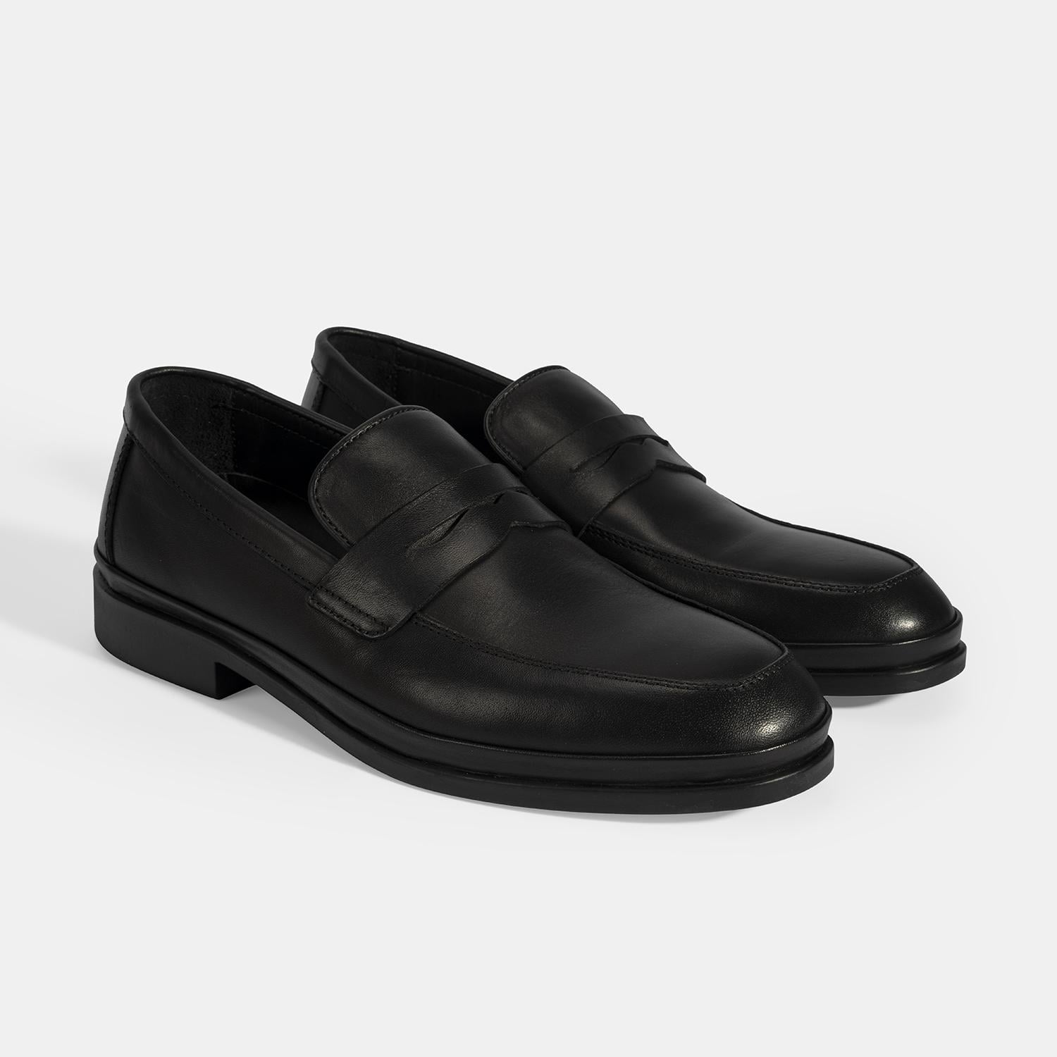 Erkek Siyah DesaComfort Deri Loafer