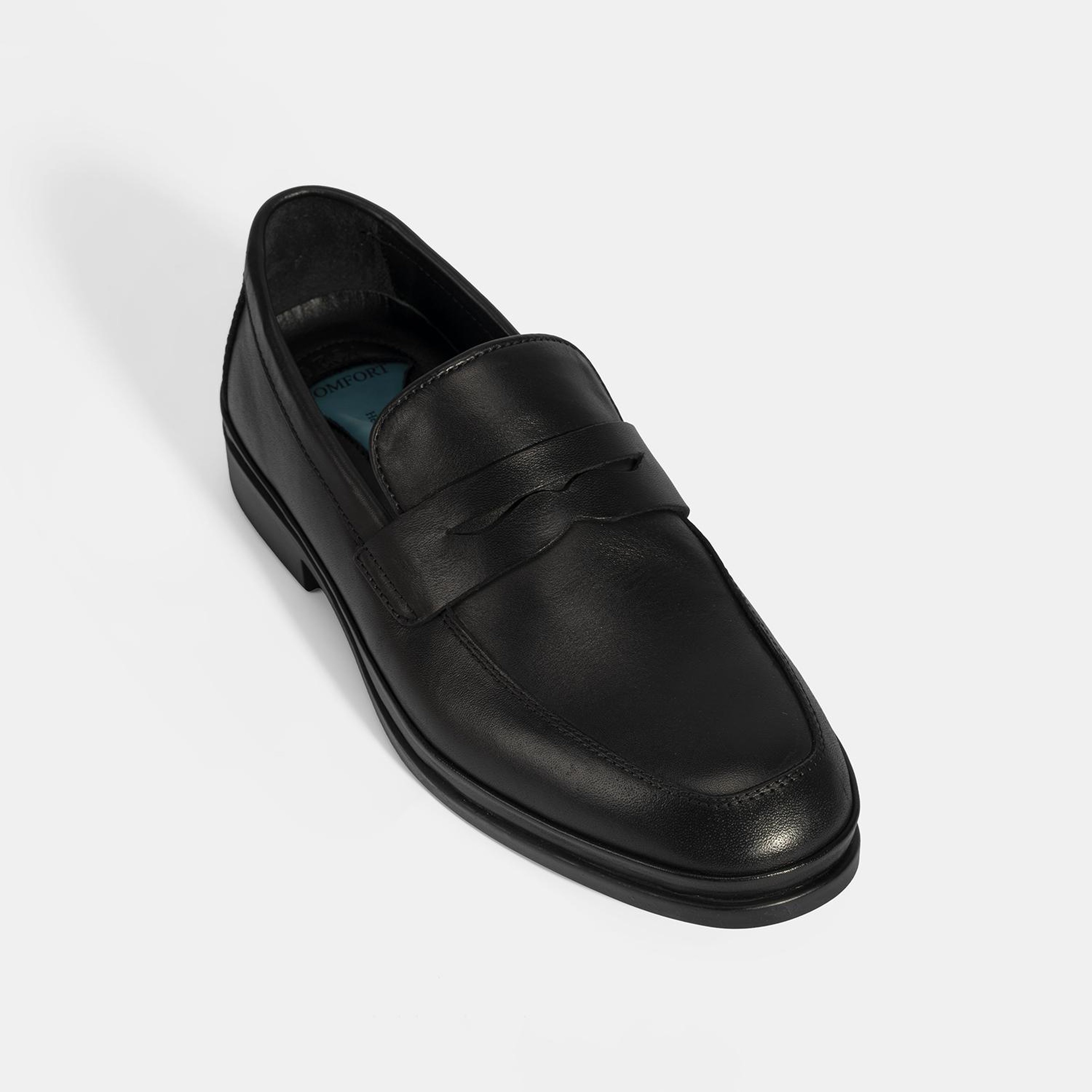 Erkek Siyah DesaComfort Deri Loafer