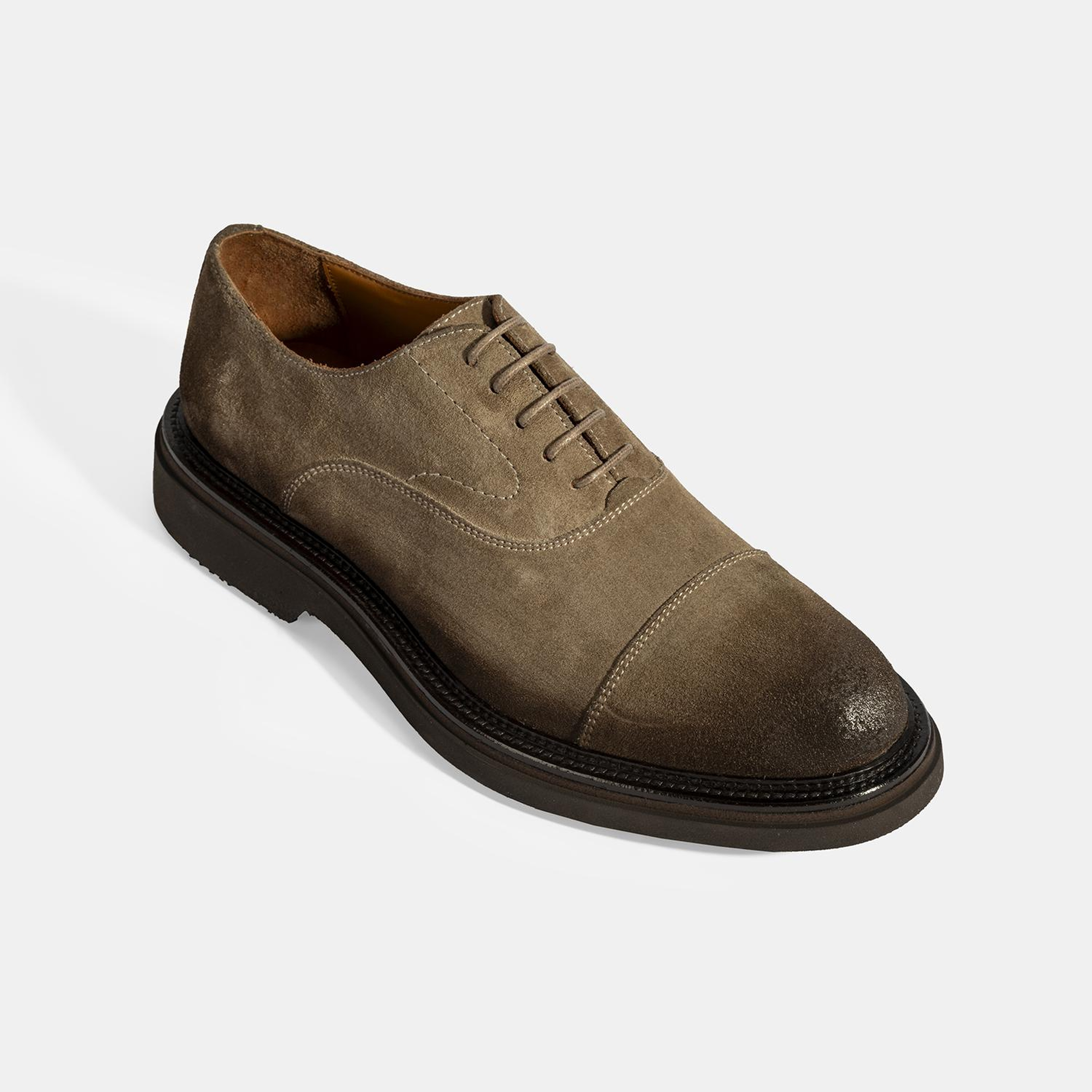 Erkek Vizon Bağcıklı Süet Günlük Ayakkabı