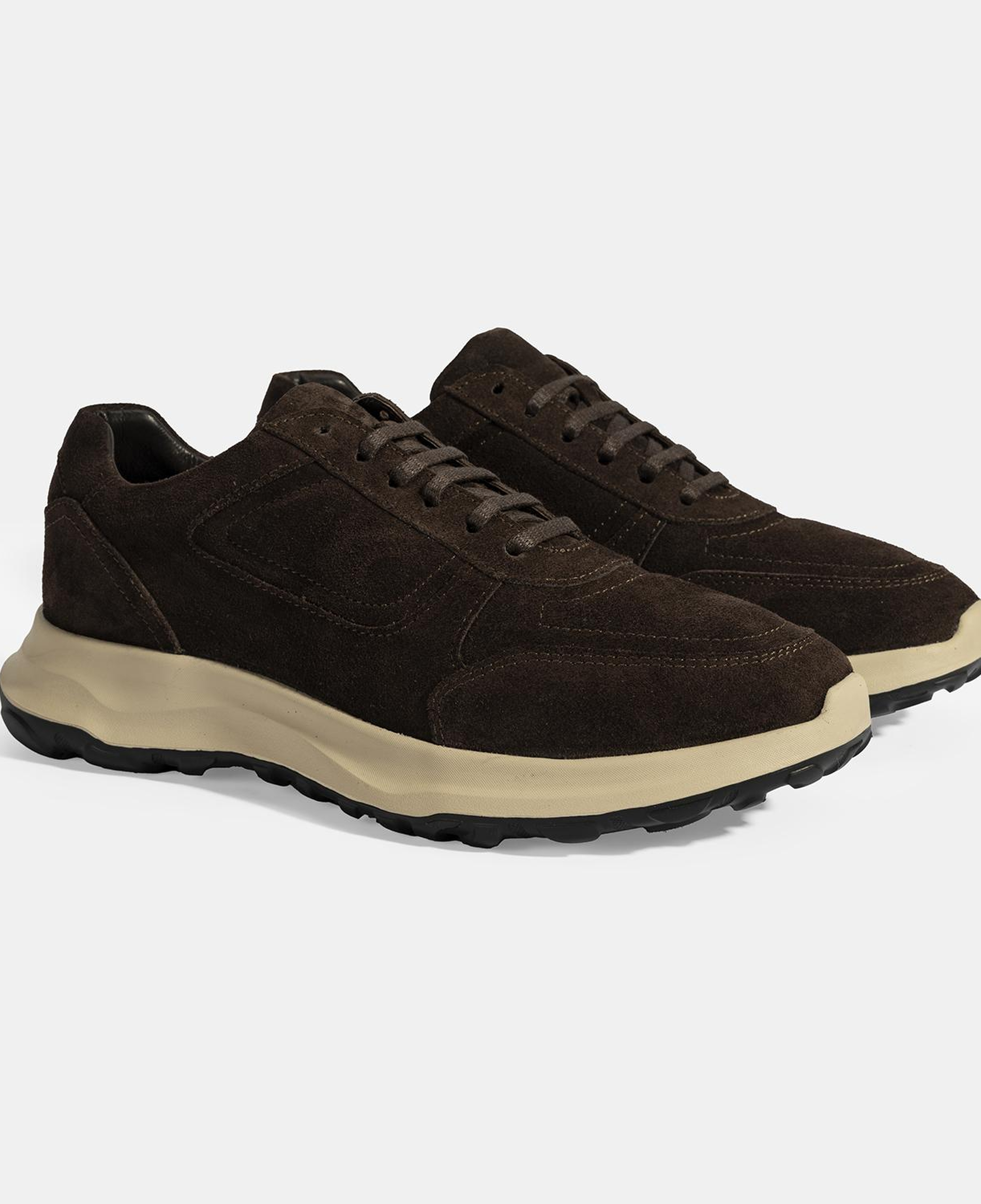 Erkek Kahve Bağcıklı Süet Spor Ayakkabı