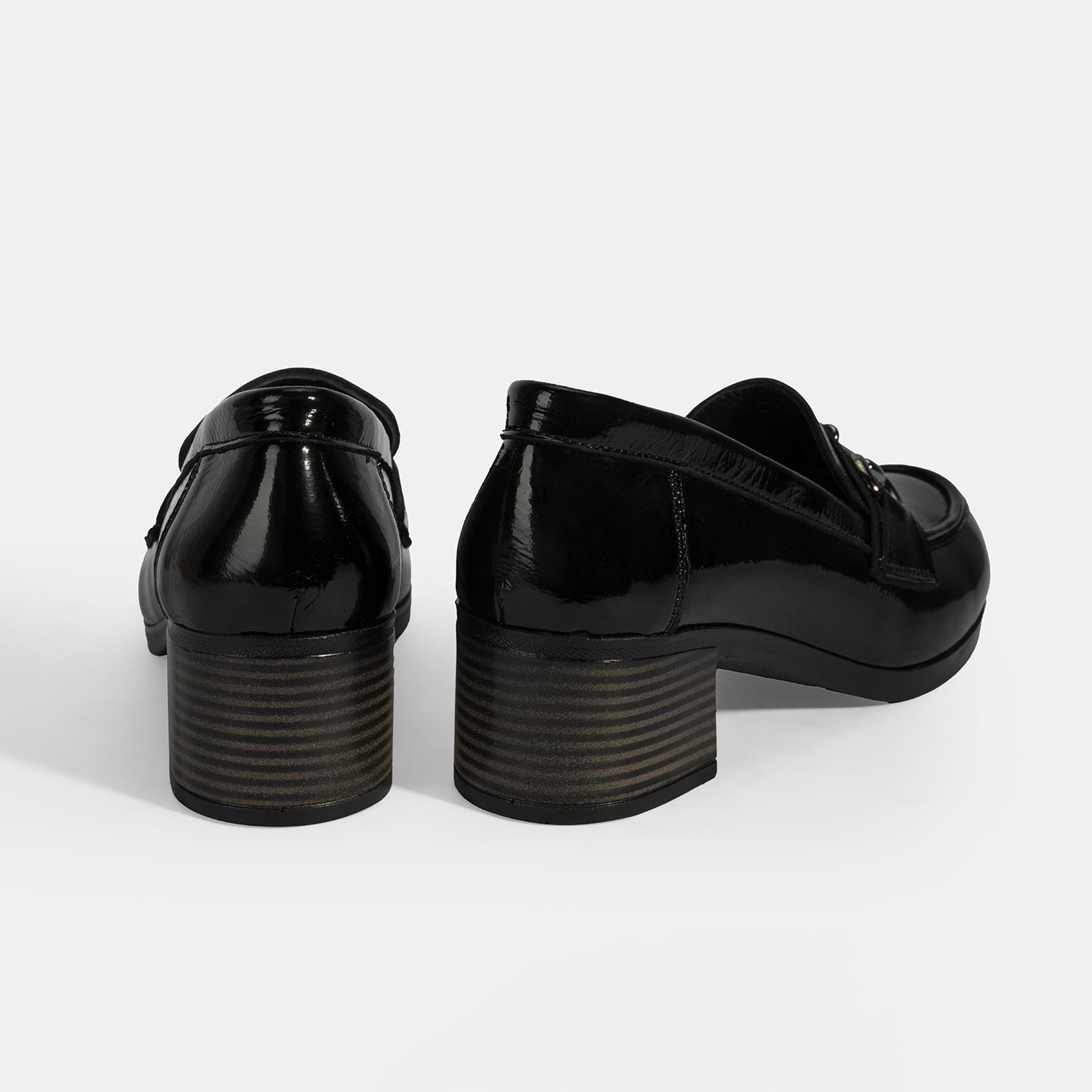 Kadın Siyah DesaComfort Topuklu Rugan Ayakkabı