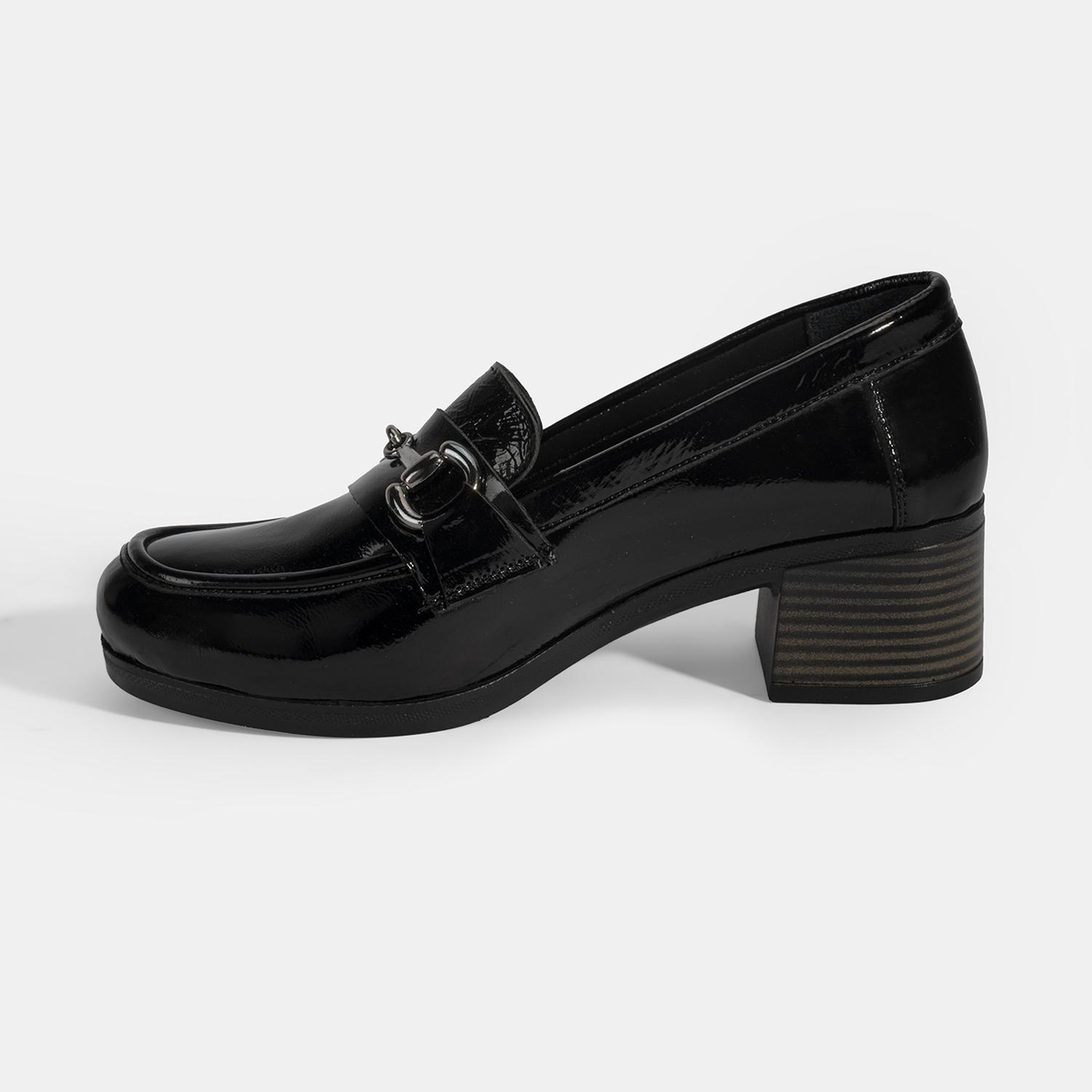 Kadın Siyah DesaComfort Topuklu Rugan Ayakkabı