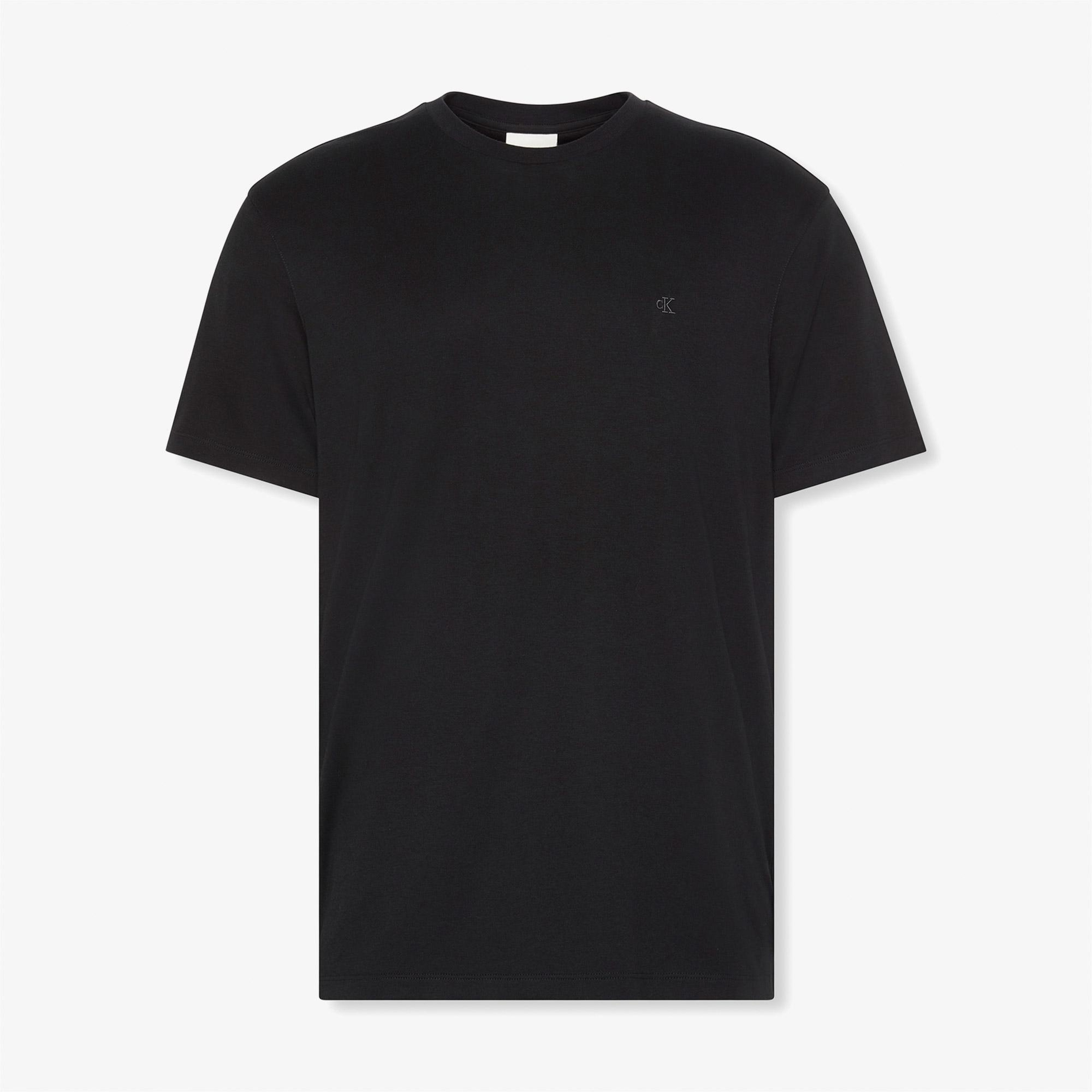 Calvin Klein Supima Chest Erkek Siyah T-Shirt