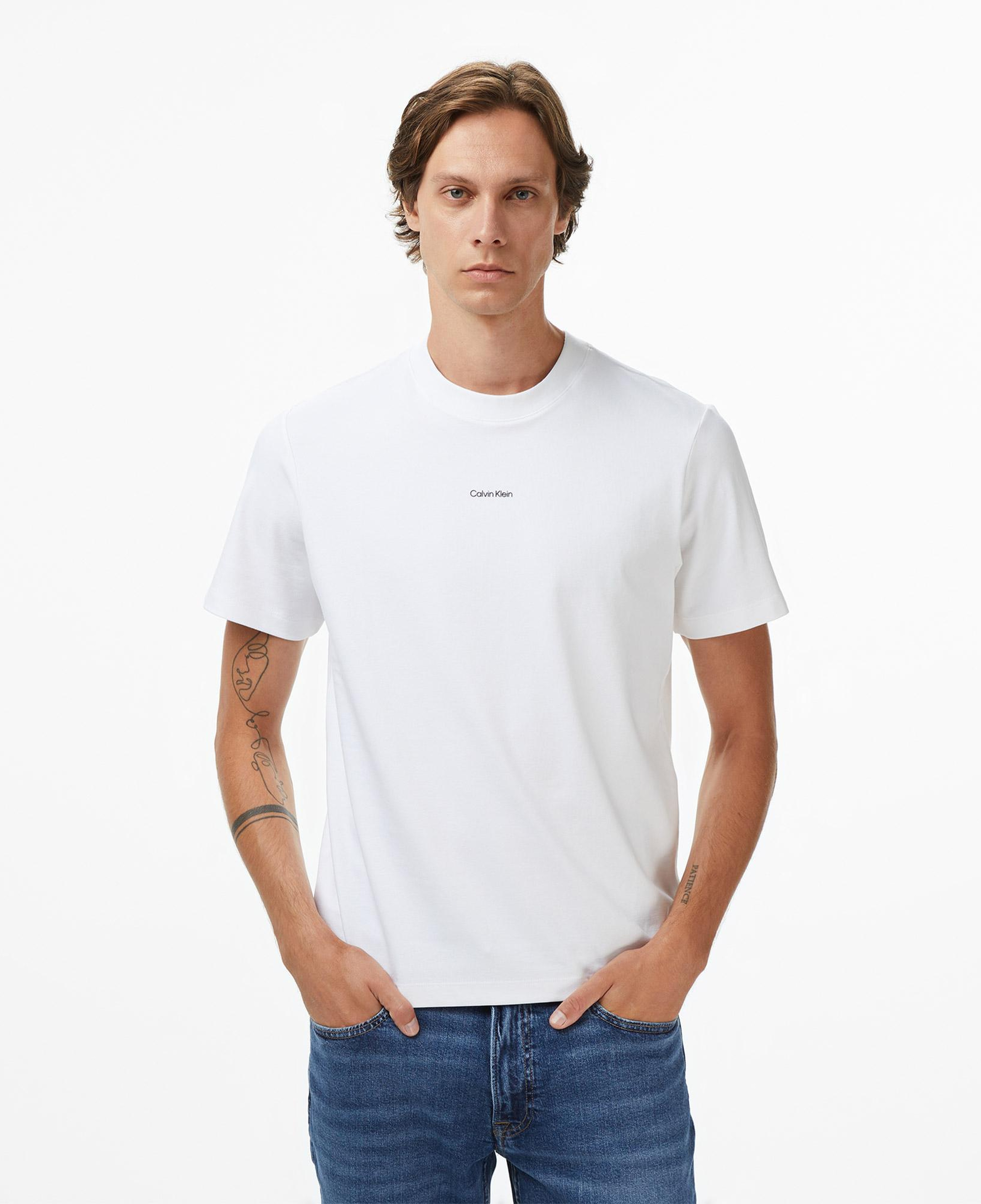 Calvin Klein Pique Nano Erkek Beyaz T-Shirt