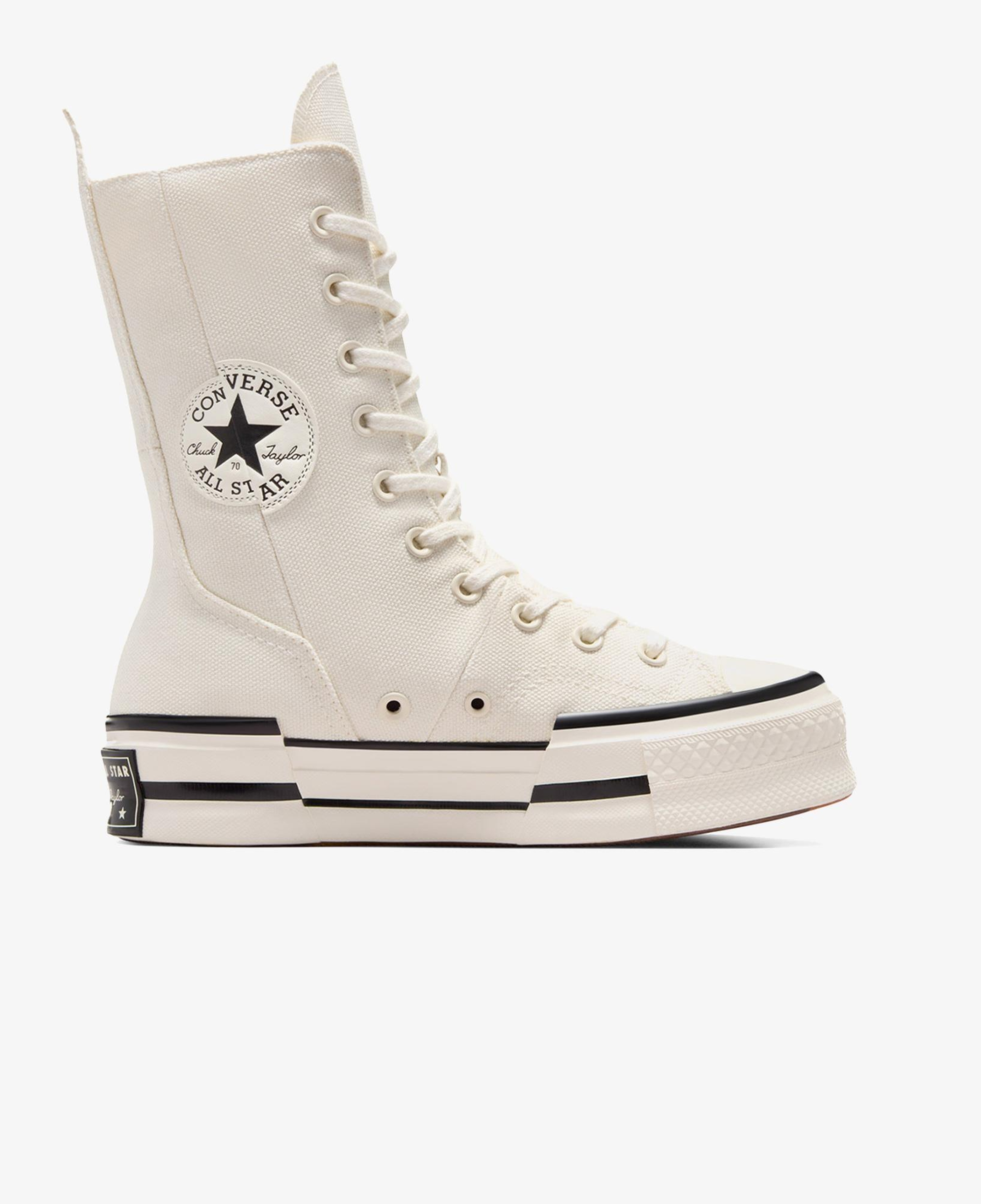 Converse Chuck 70 Plus XHi Unisex Krem Platform Sneaker