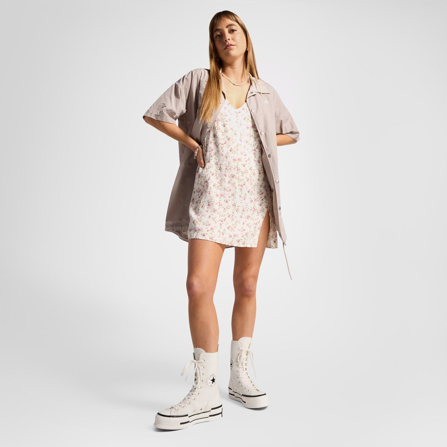 Converse Chuck 70 Plus XHi Unisex Krem Platform Sneaker