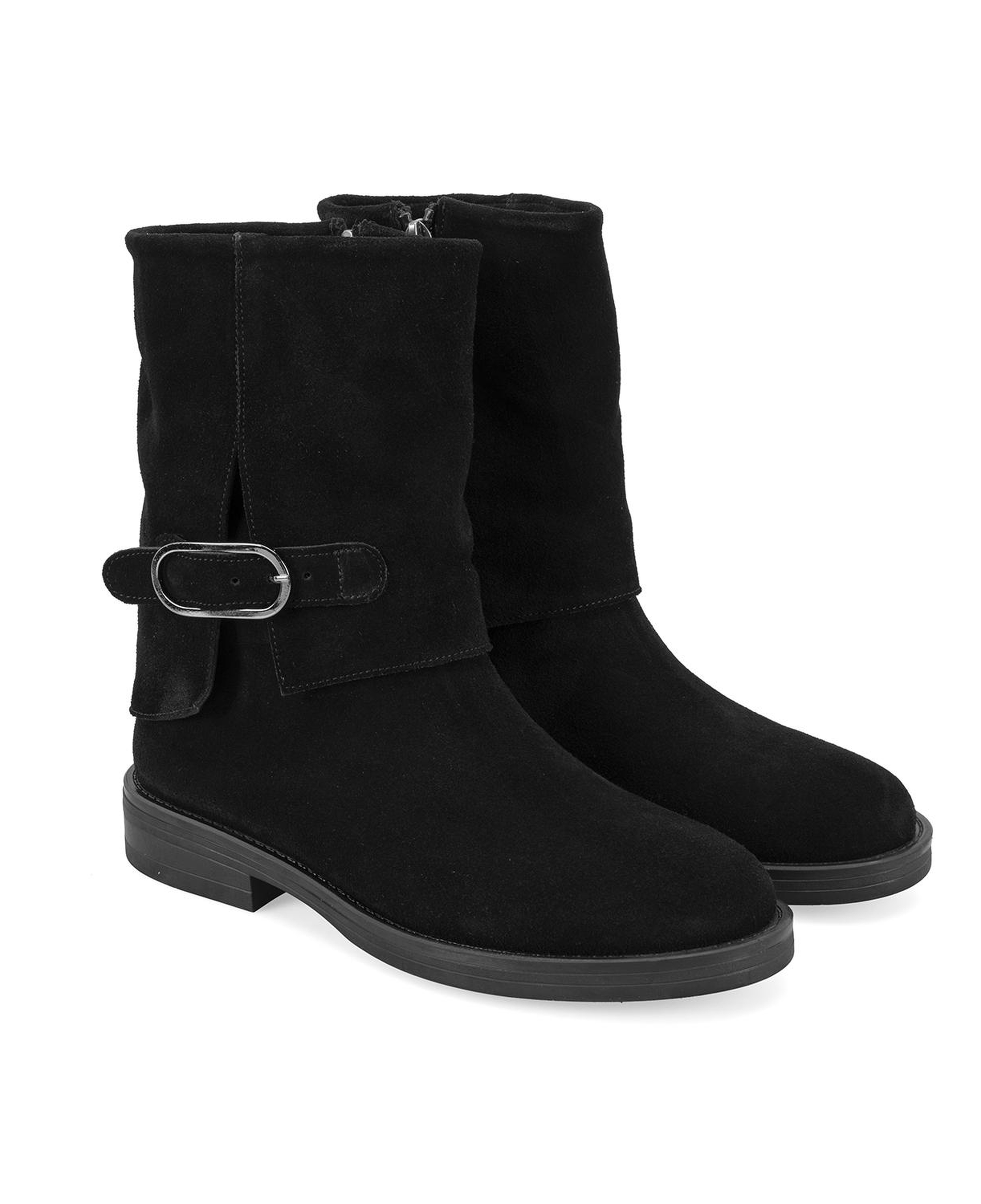 Kadın Siyah Toka Aksesuarlı Bot