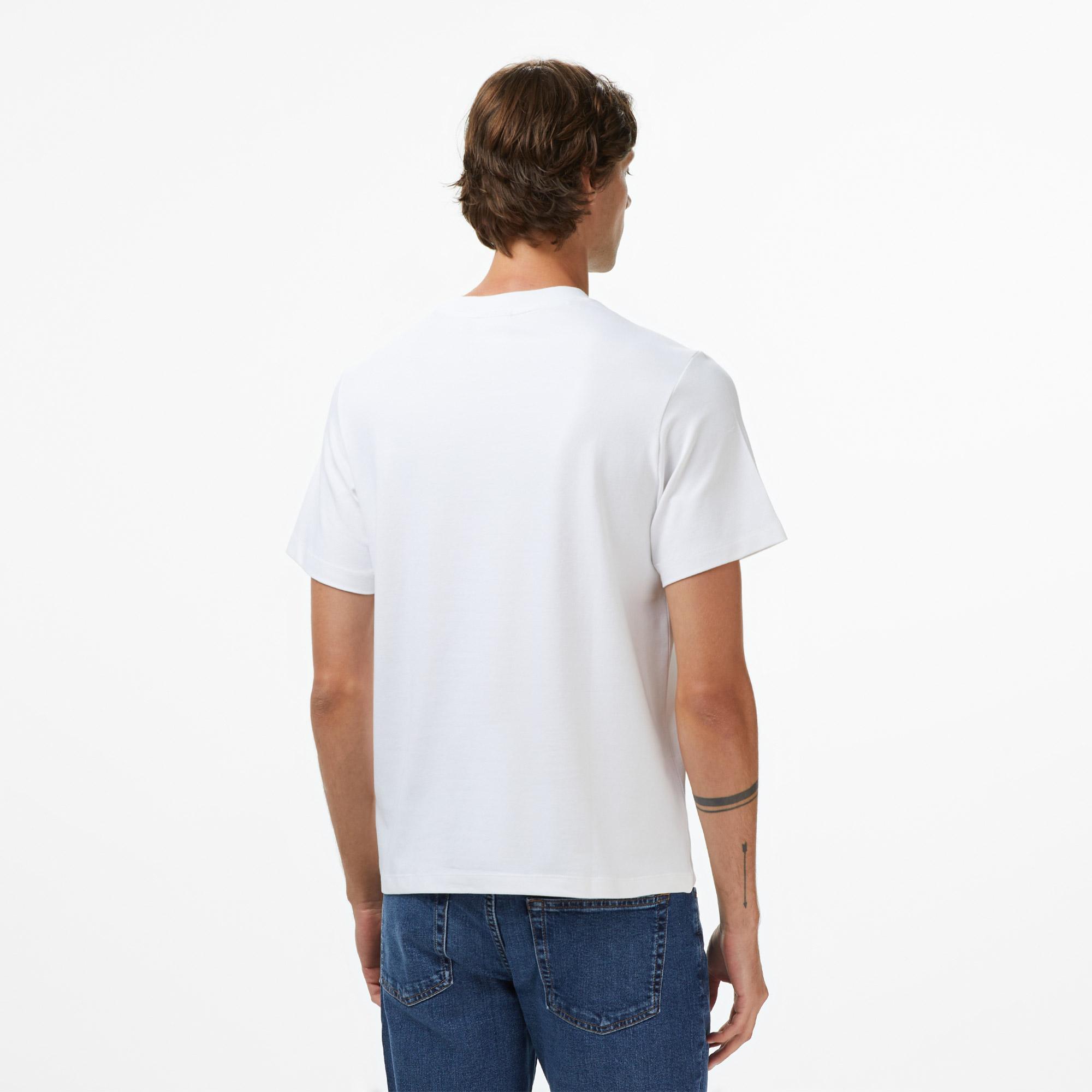 Calvin Klein Pique Nano Erkek Beyaz T-Shirt
