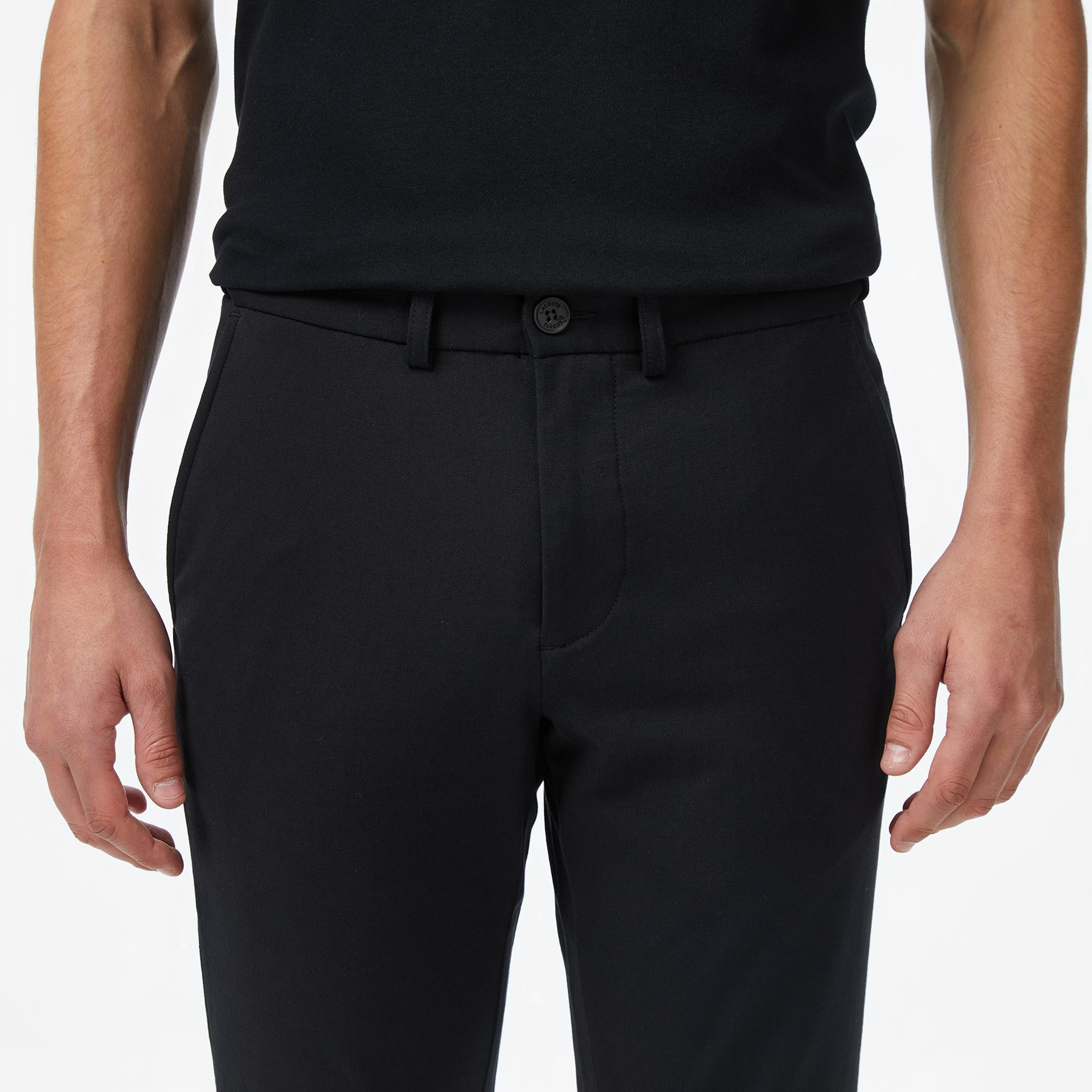Lacoste Erkek Slim Fit Siyah Chino Pantolon