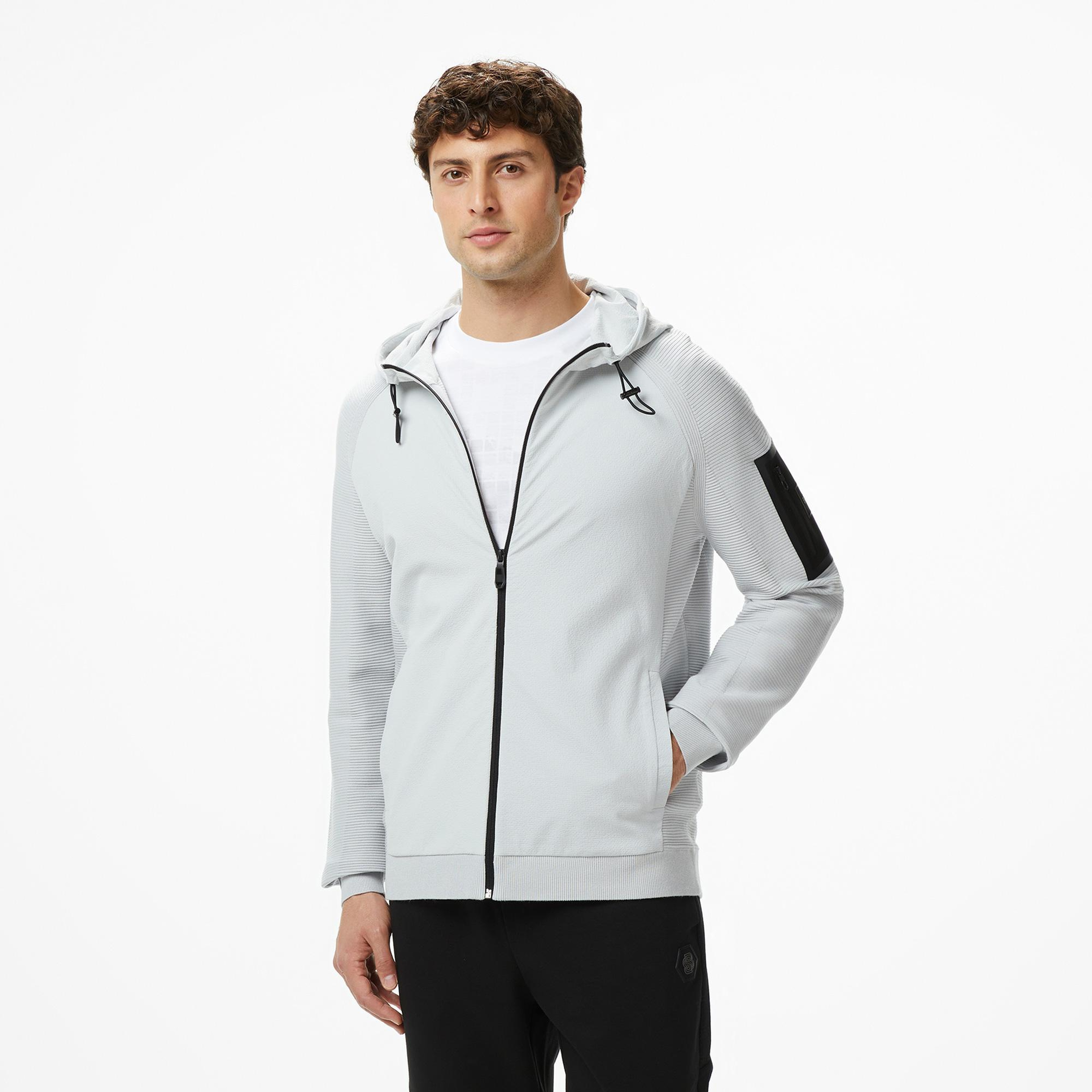 Boss Urban Commuter Erkek Gri Triko