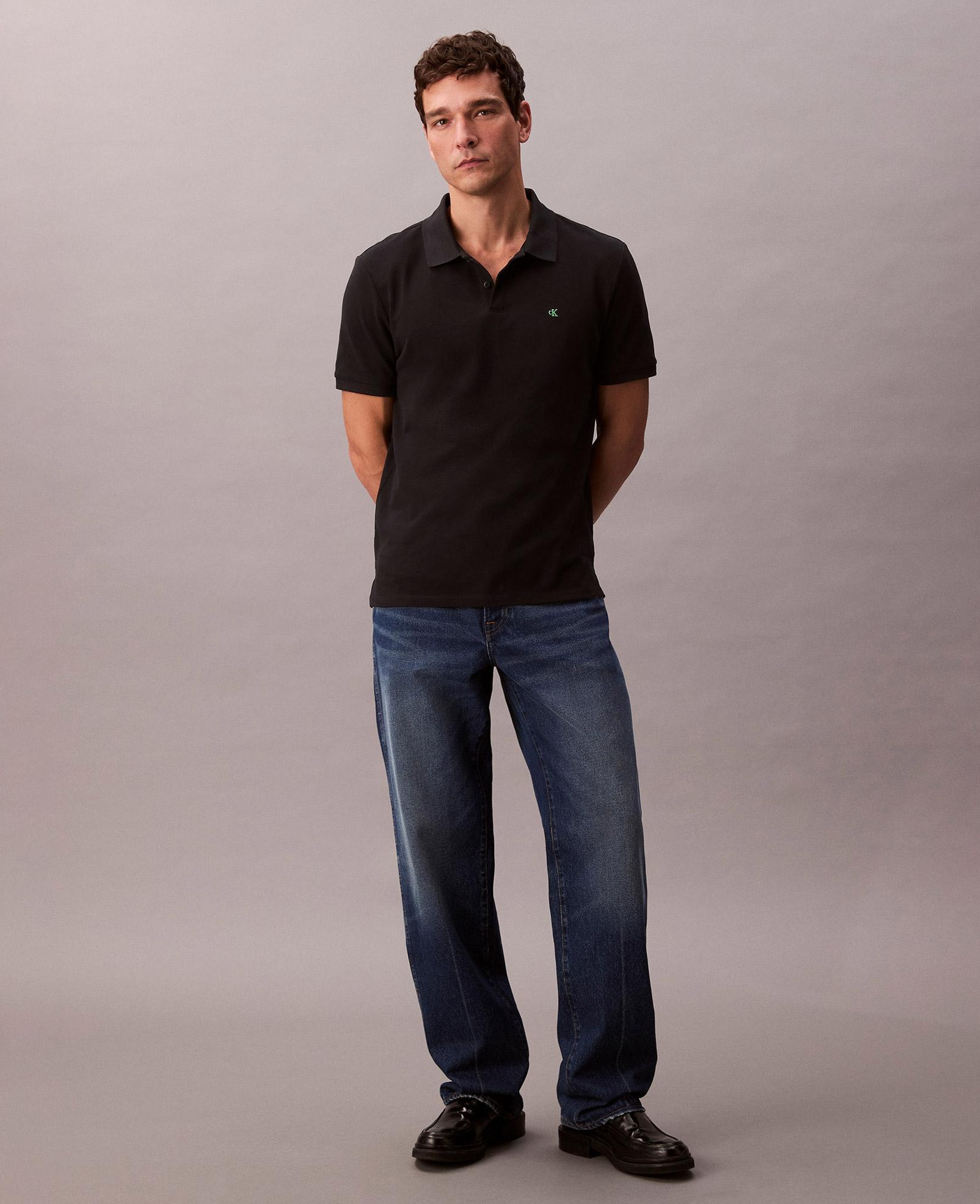 Calvin Klein Casual Pique Classic Erkek Siyah Polo