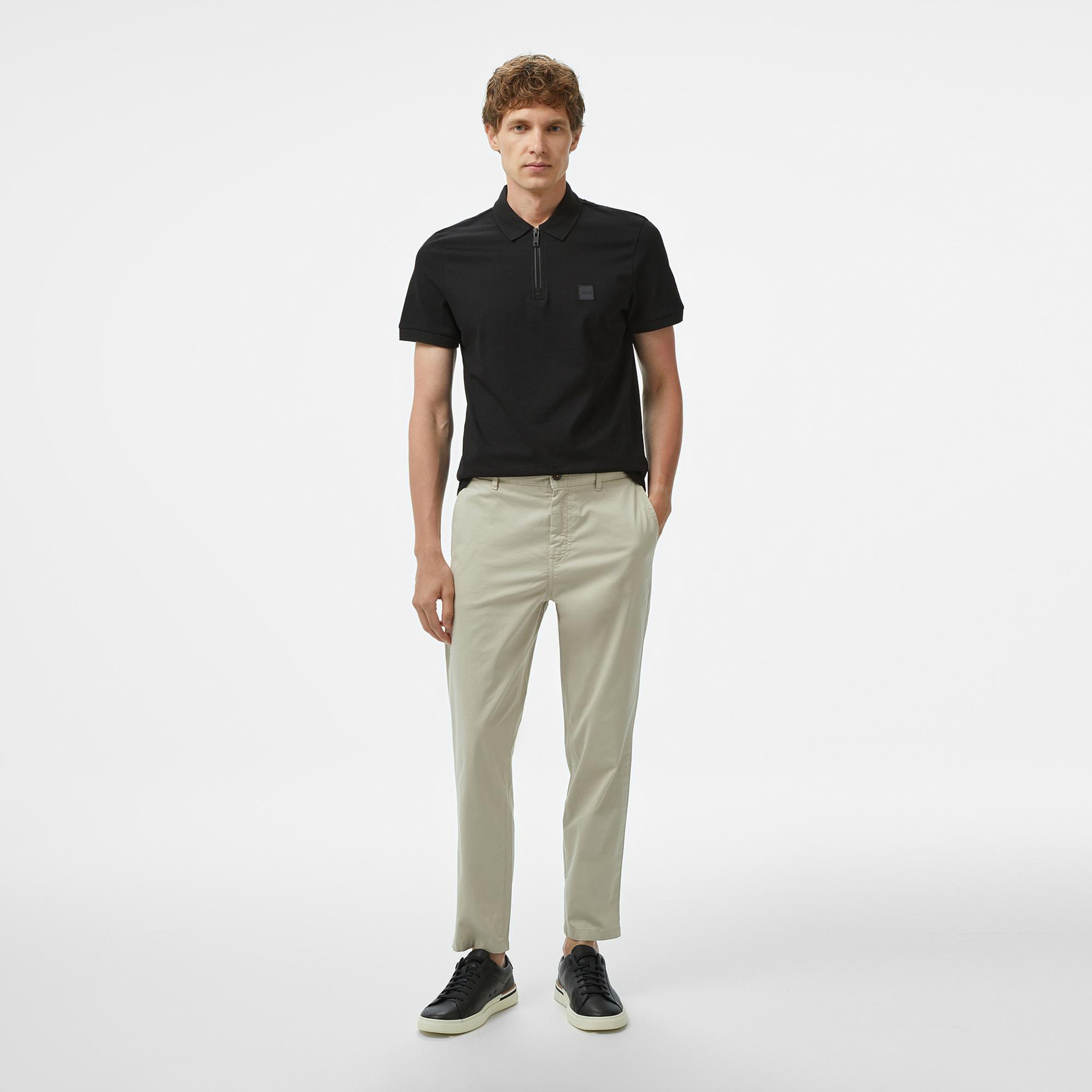 Boss Passerzip Erkek Siyah Polo