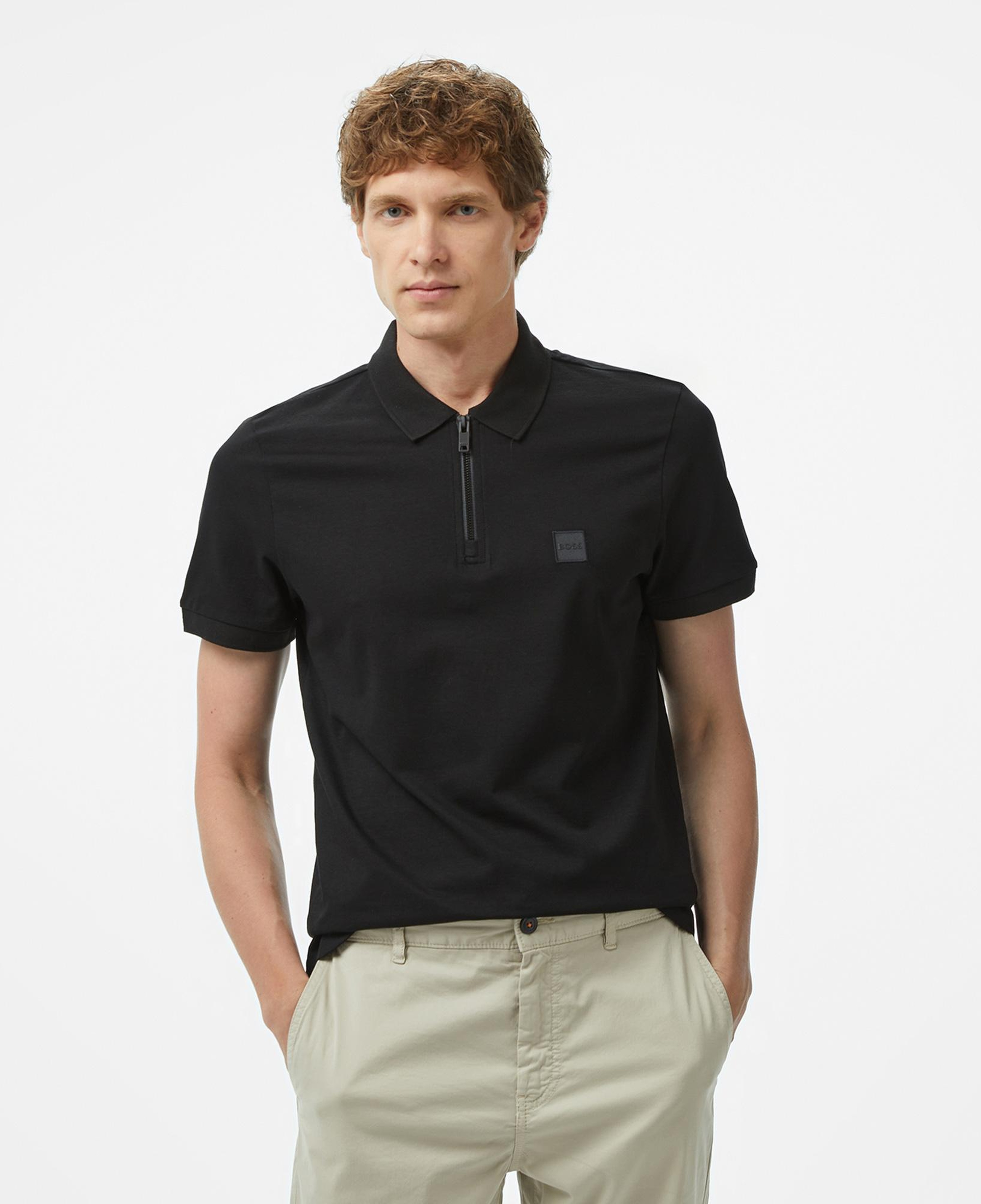 Boss Passerzip Erkek Siyah Polo