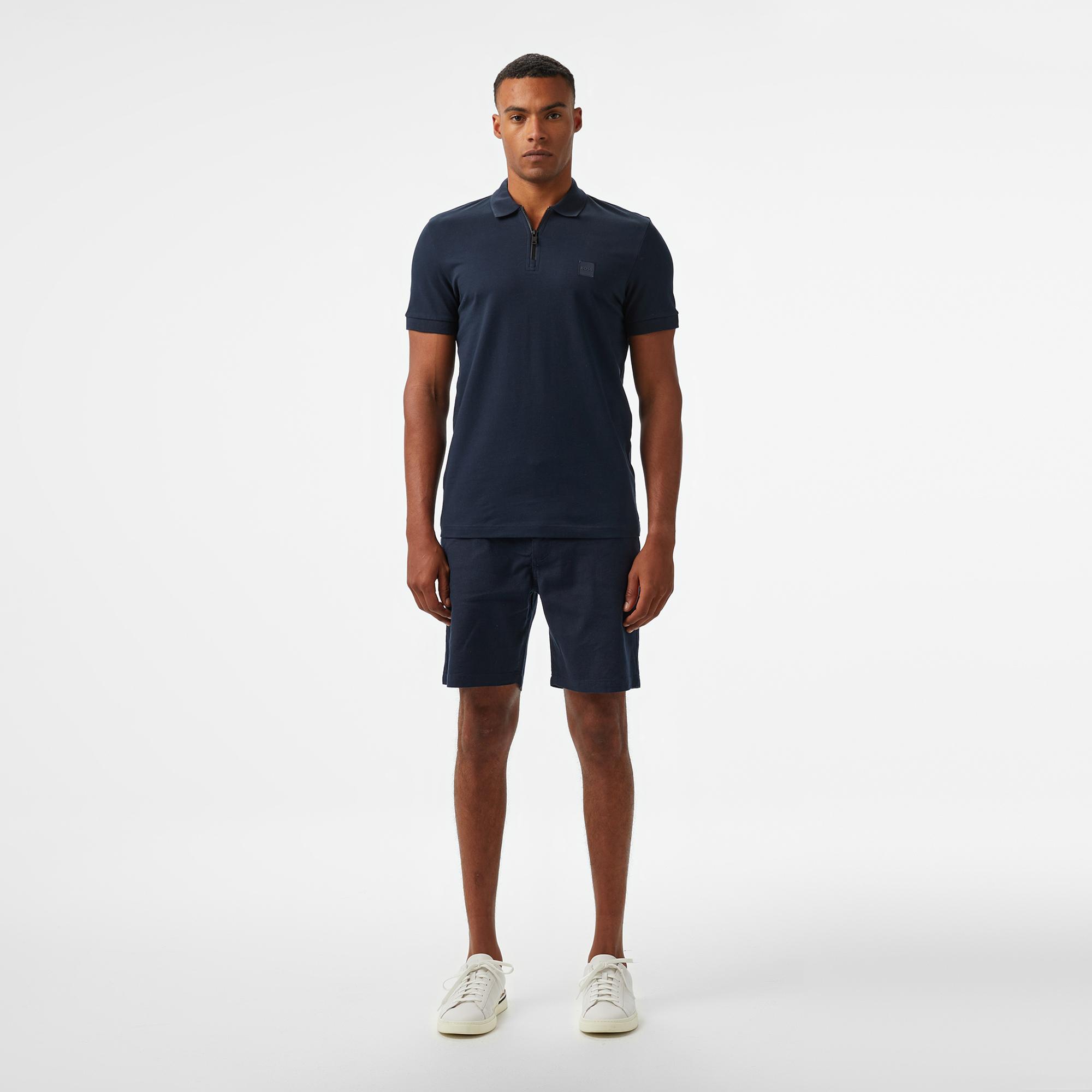 Boss Passerzip Erkek Koyu Mavi Polo