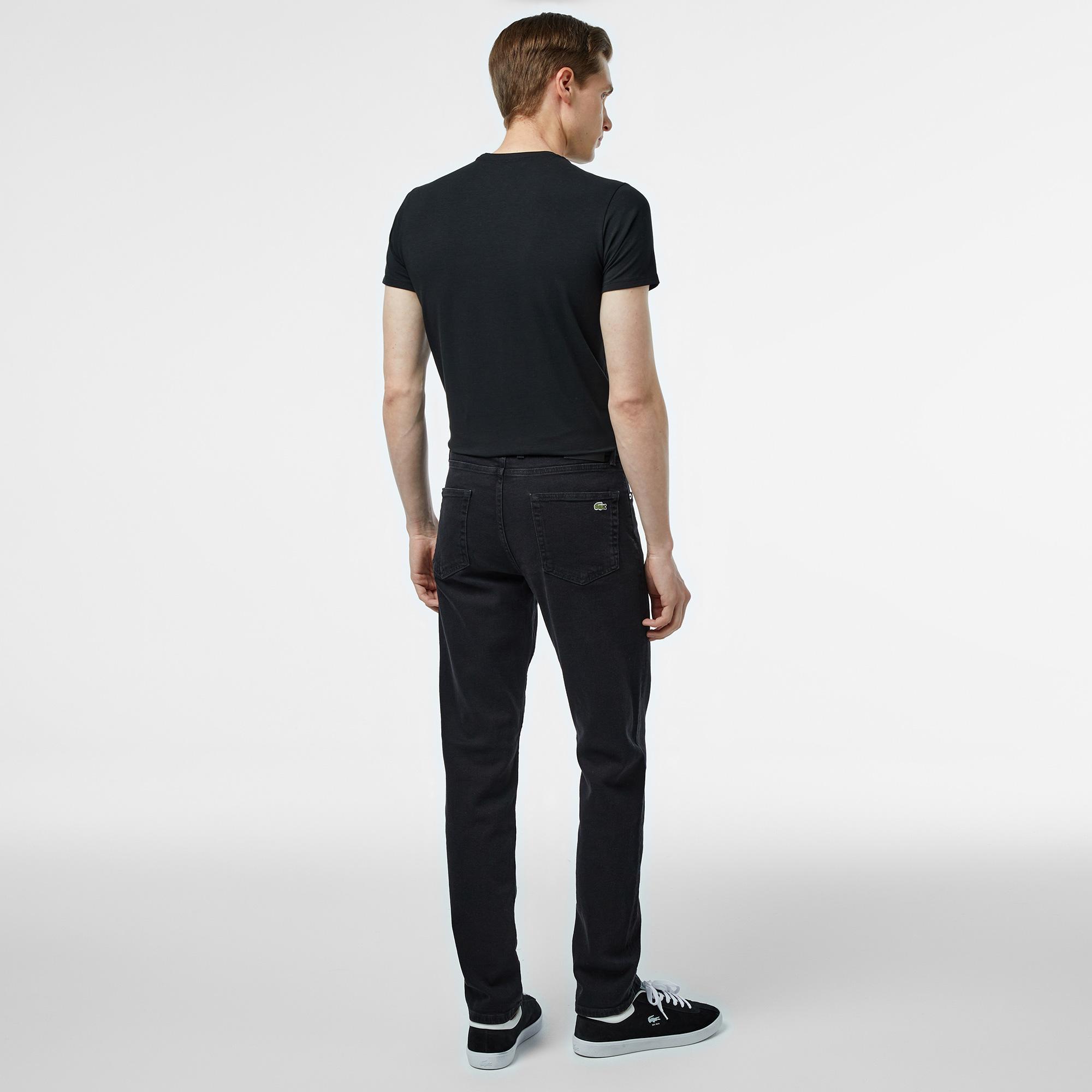 Lacoste Erkek Regular Fit Siyah Jean Pantolon