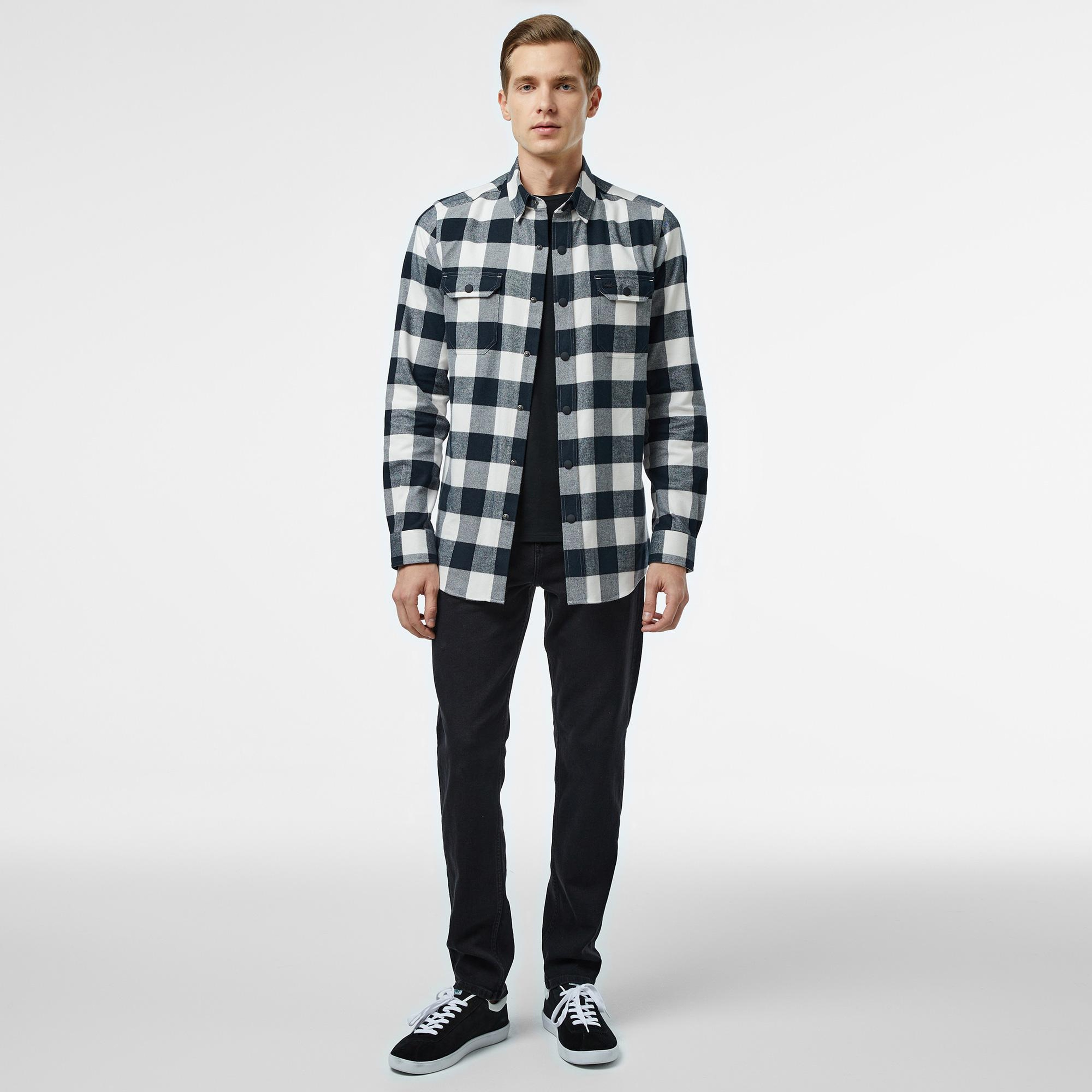 Lacoste Erkek Regular Fit Siyah Jean Pantolon