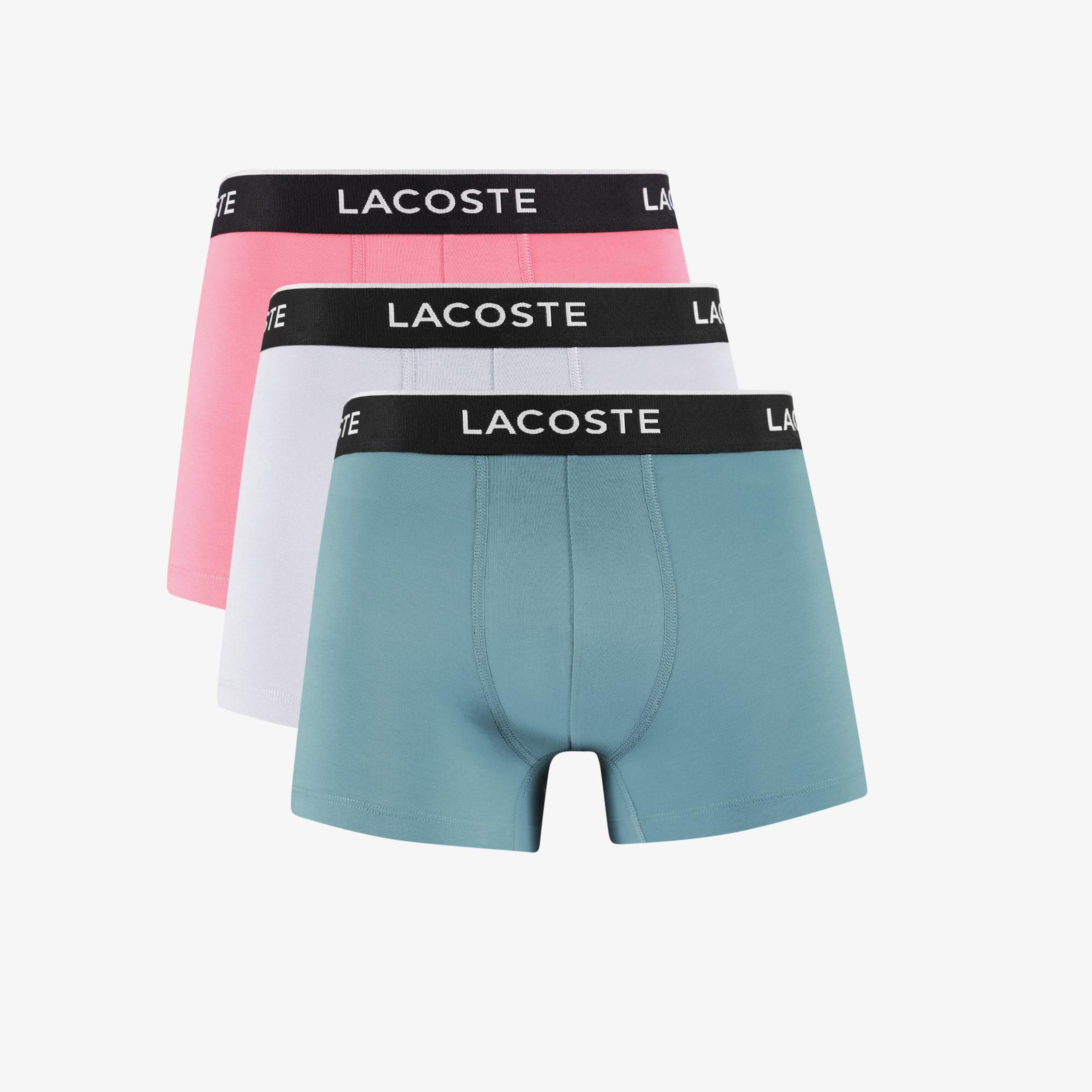 Lacoste Erkek 3'lü Renkli Boxer