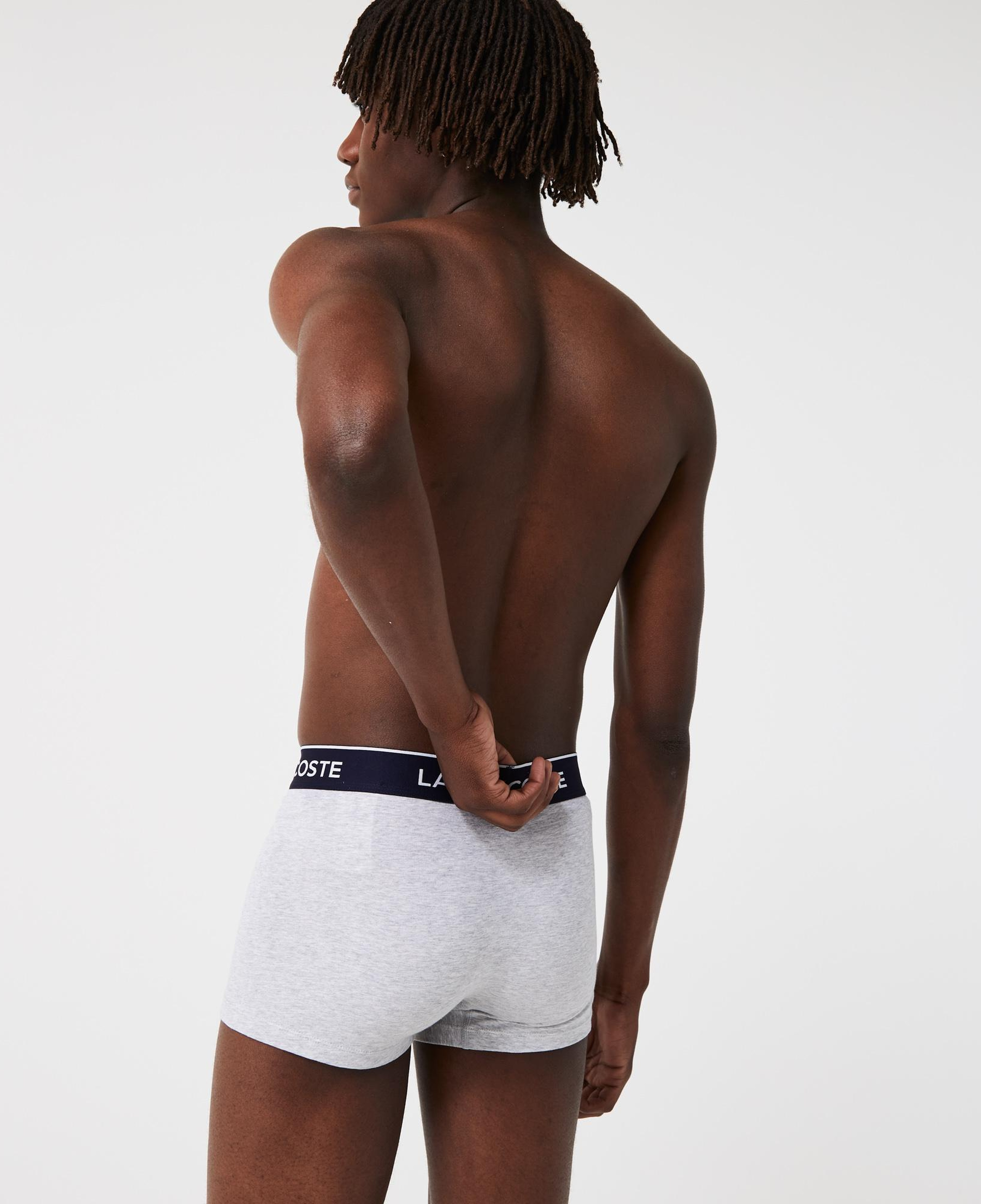 Lacoste Erkek 3'lü Gri Boxer