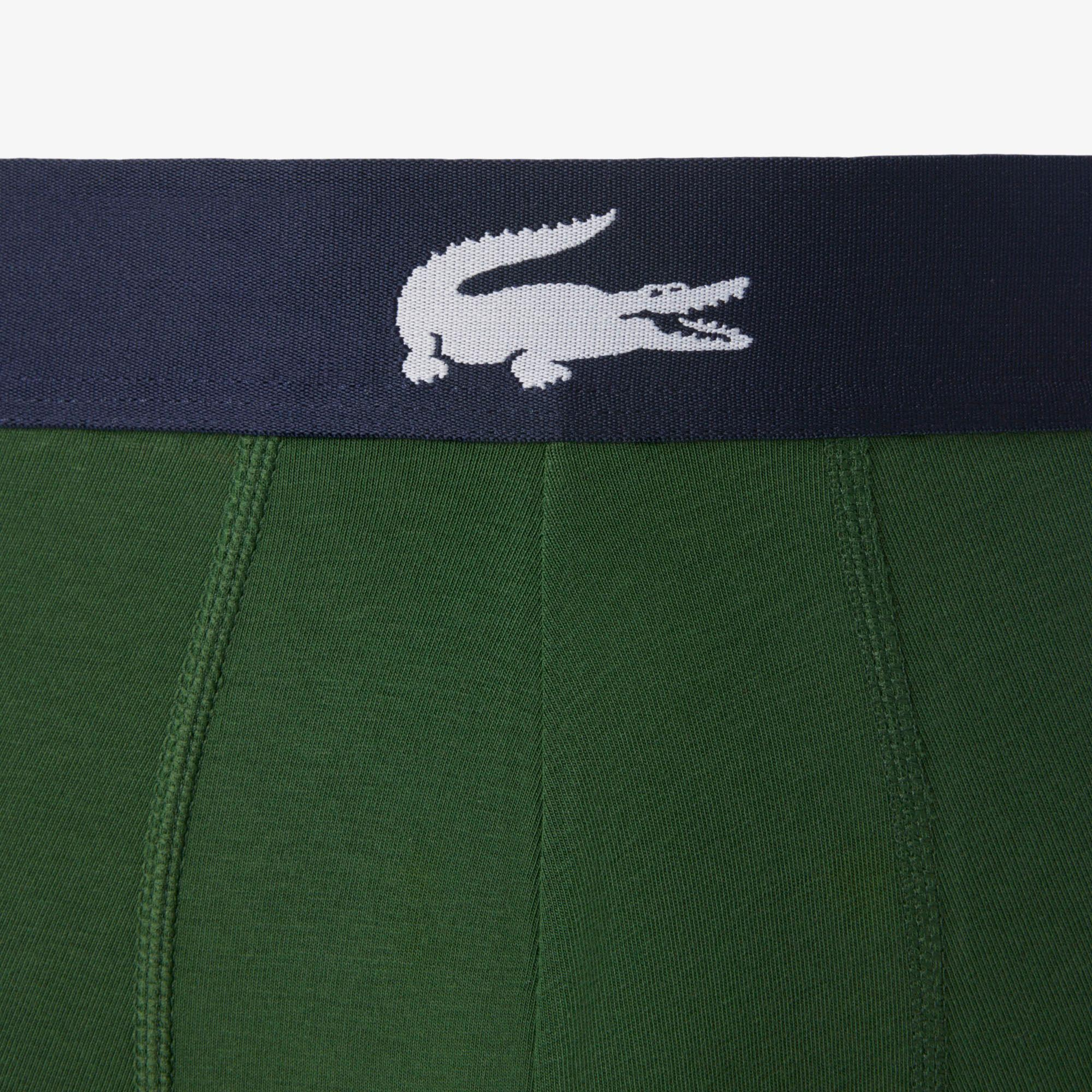 Lacoste Erkek Baskılı 3'lü Renkli Boxer