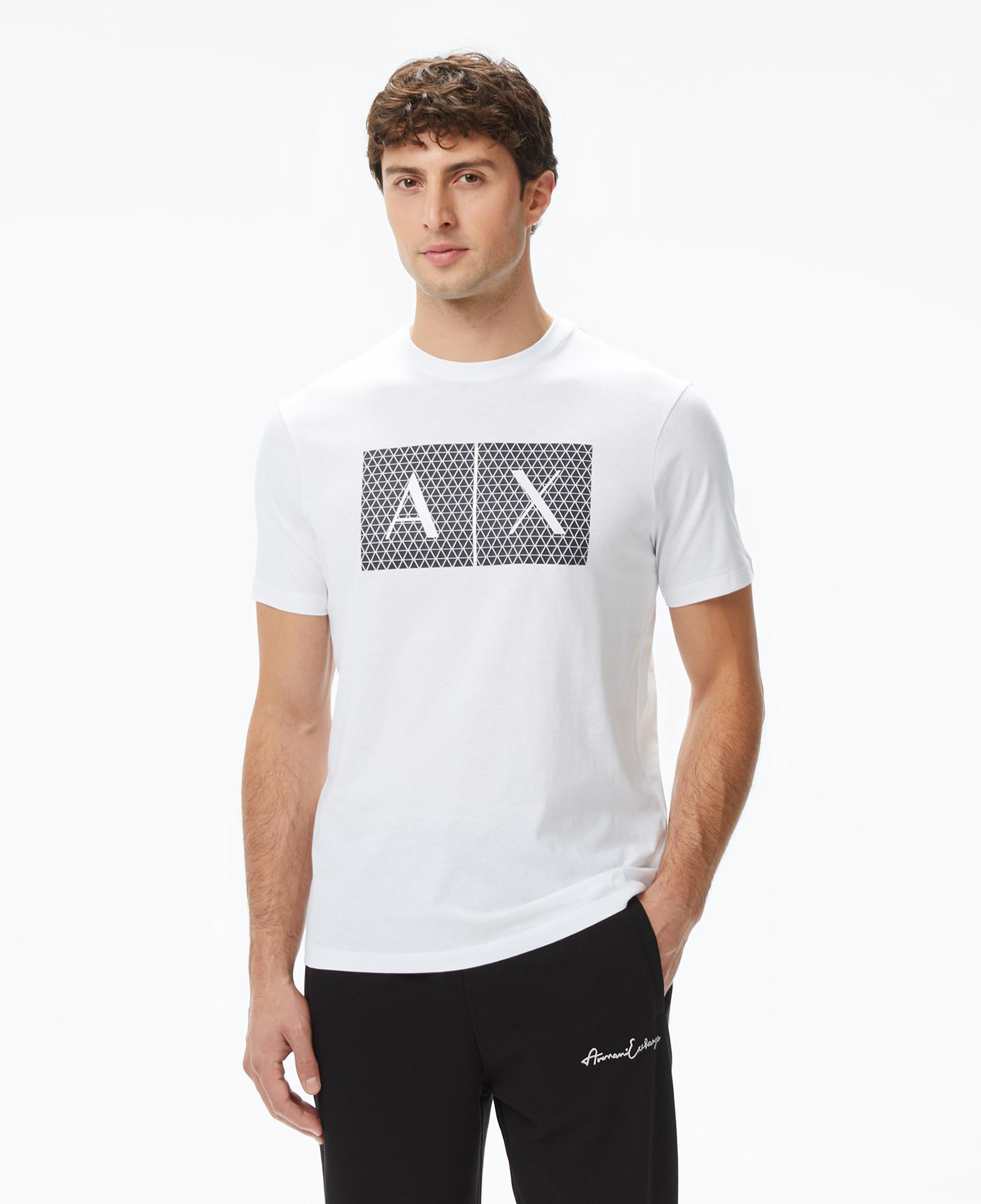 Armani Exchange Erkek Beyaz T-Shirt