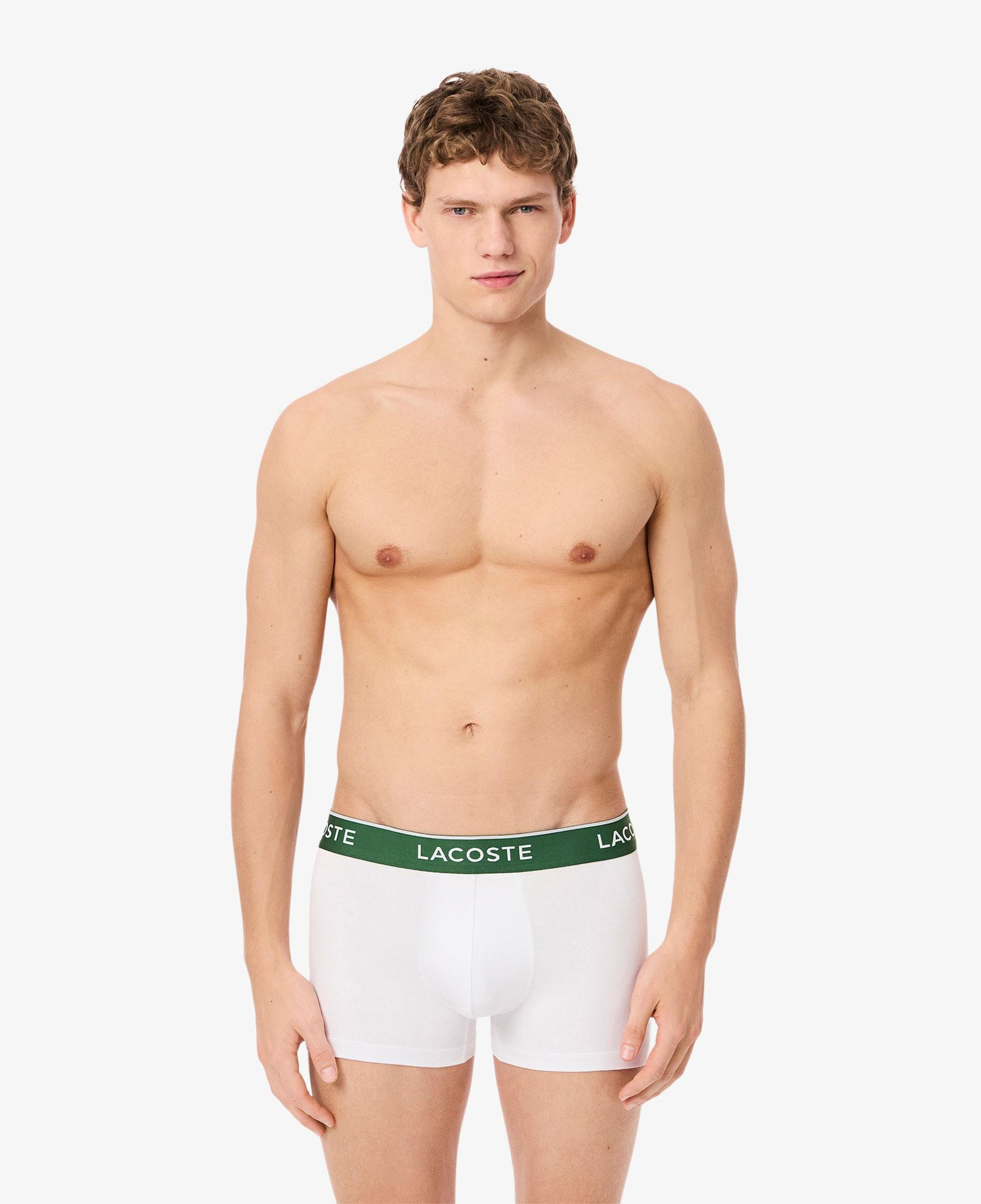 Lacoste Erkek 3'lü Beyaz Boxer