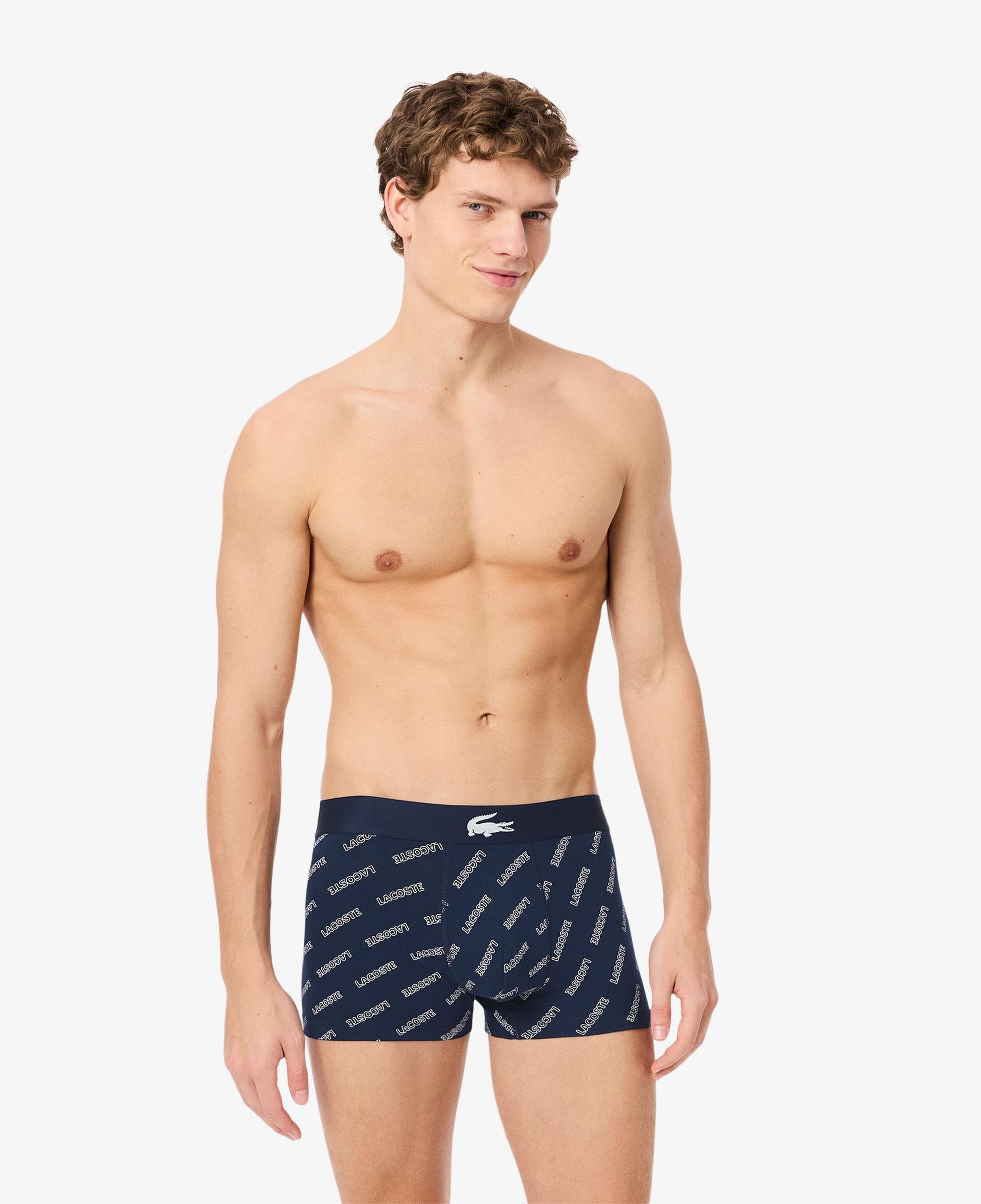 Lacoste Erkek Desenli 3'lü Renkli Boxer