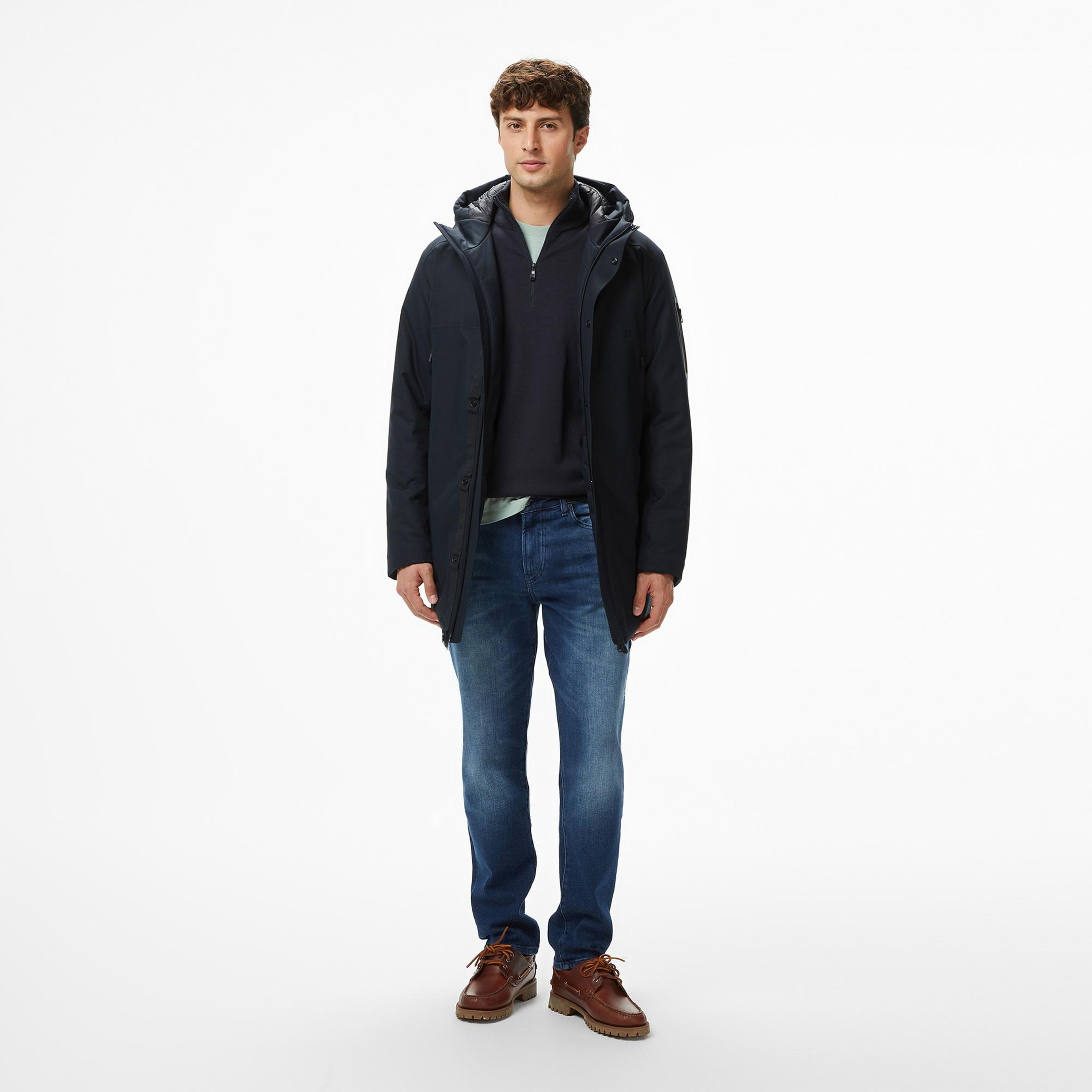 Boss Hexatech Erkek Lacivert Parka