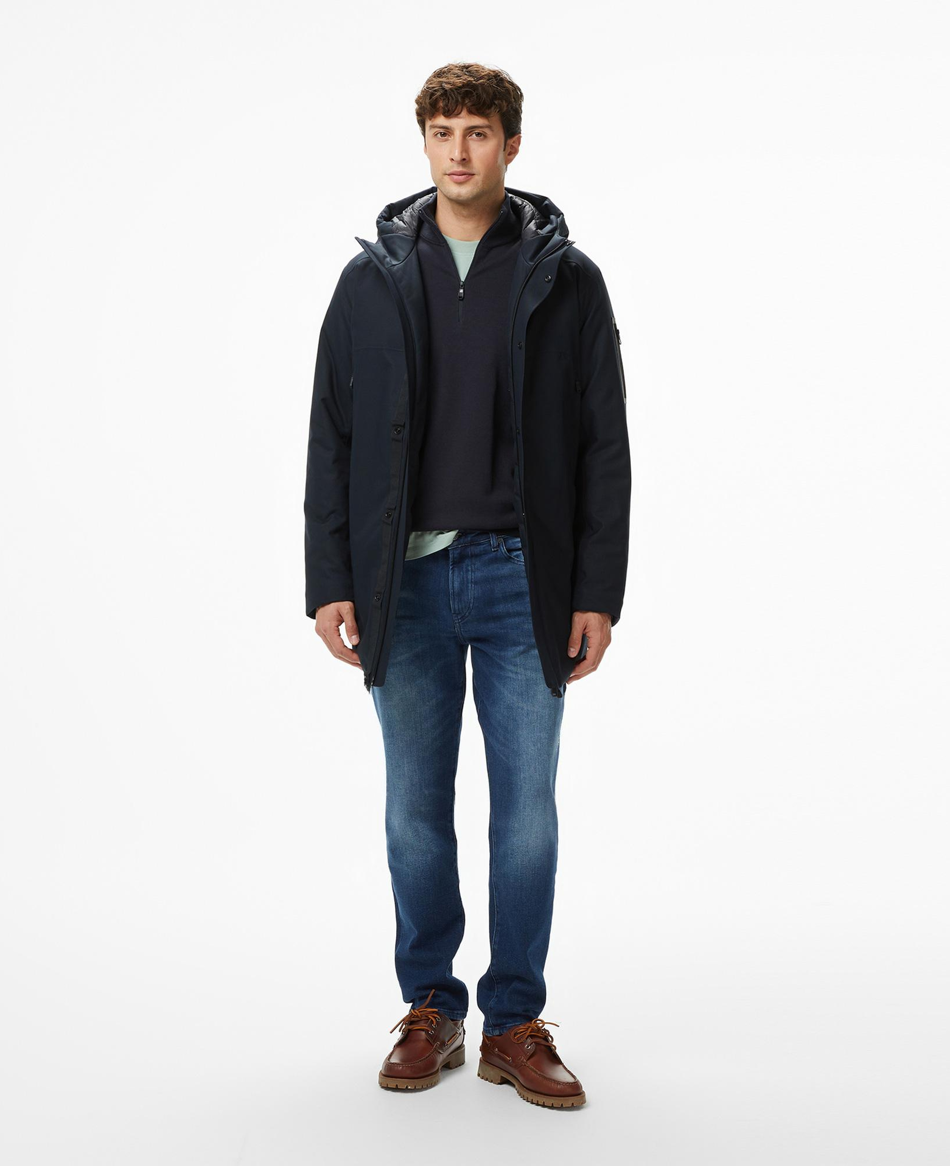 Boss Hexatech Erkek Lacivert Parka