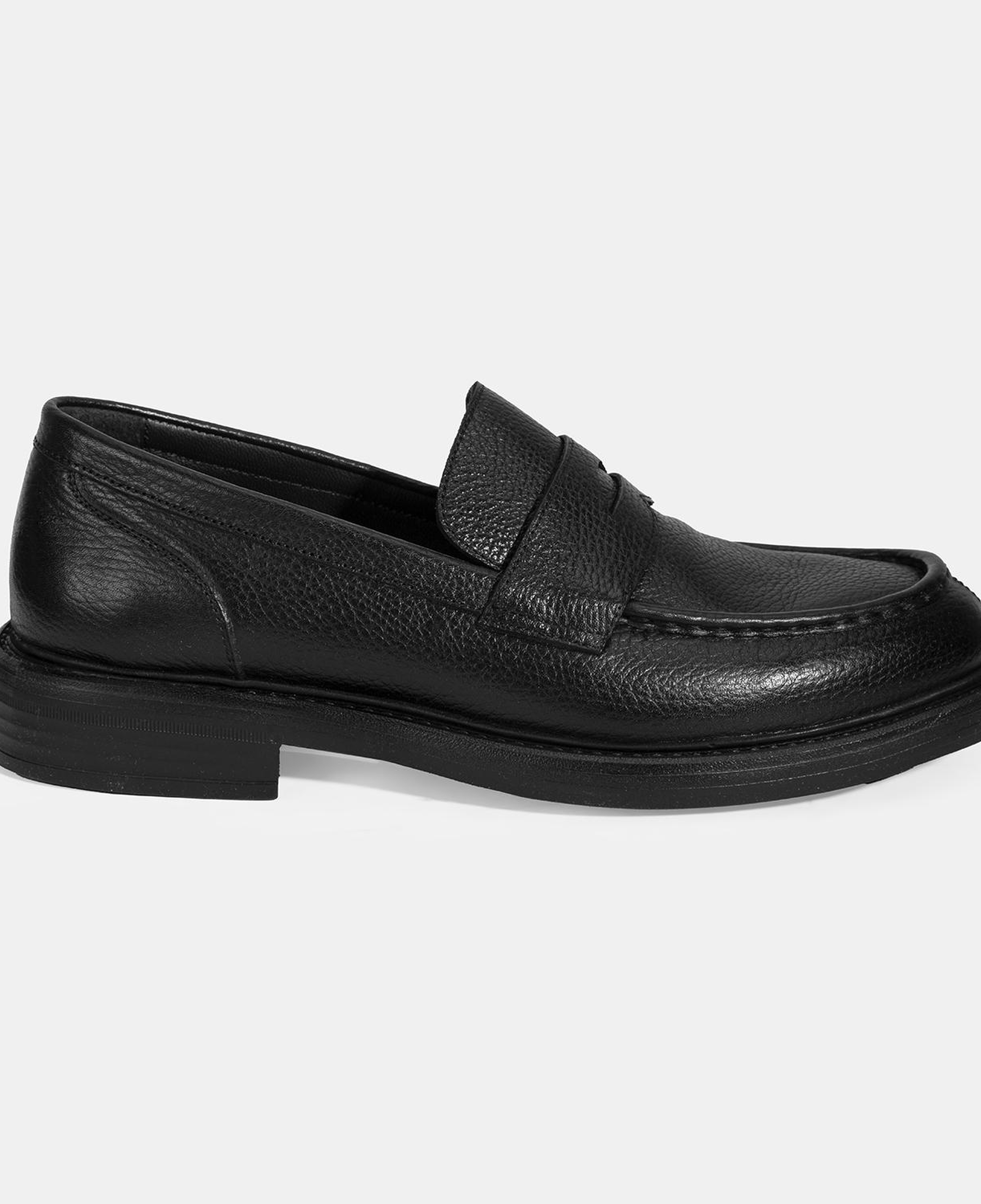 Erkek Siyah Deri Loafer