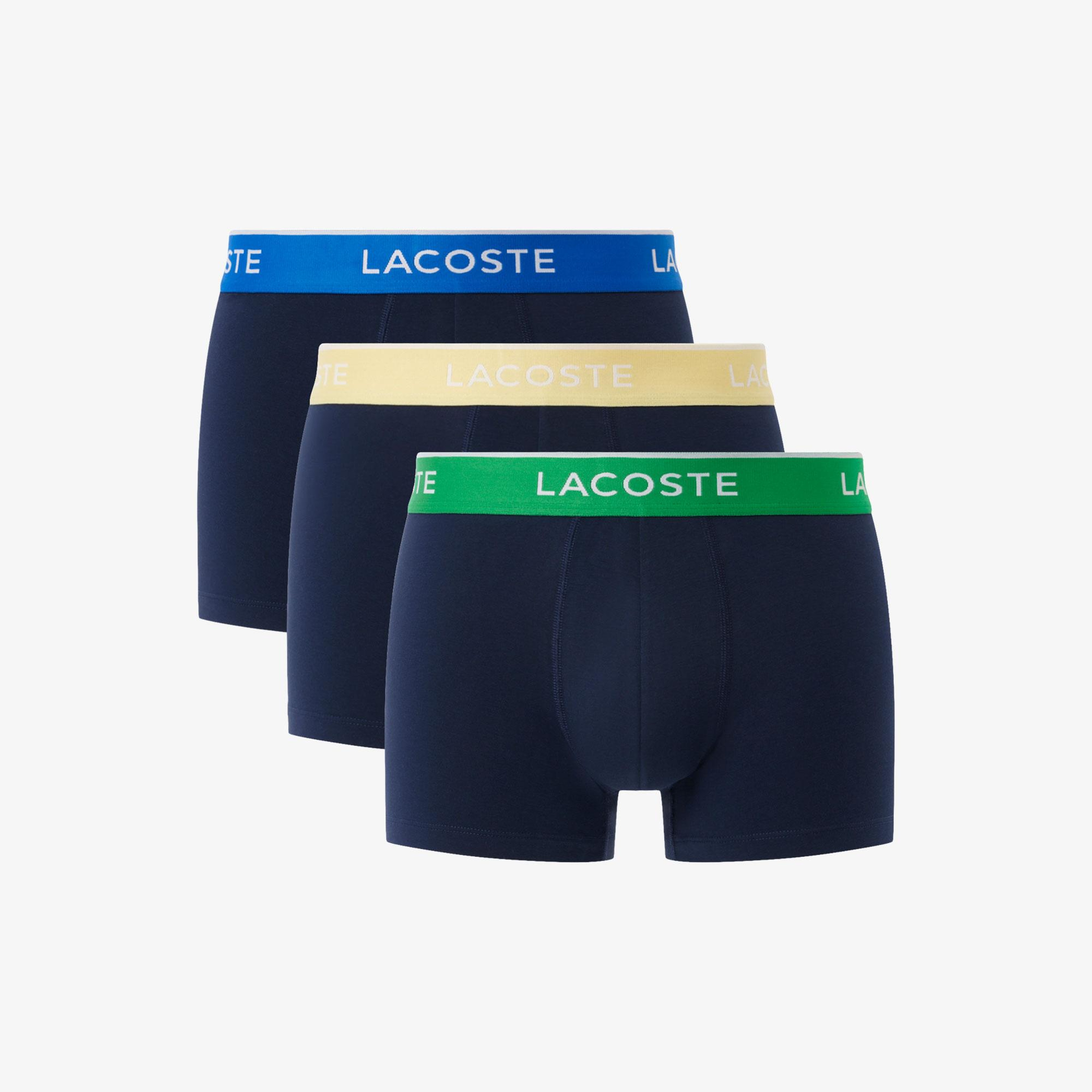 Lacoste Erkek 3'lü Lacivert Boxer