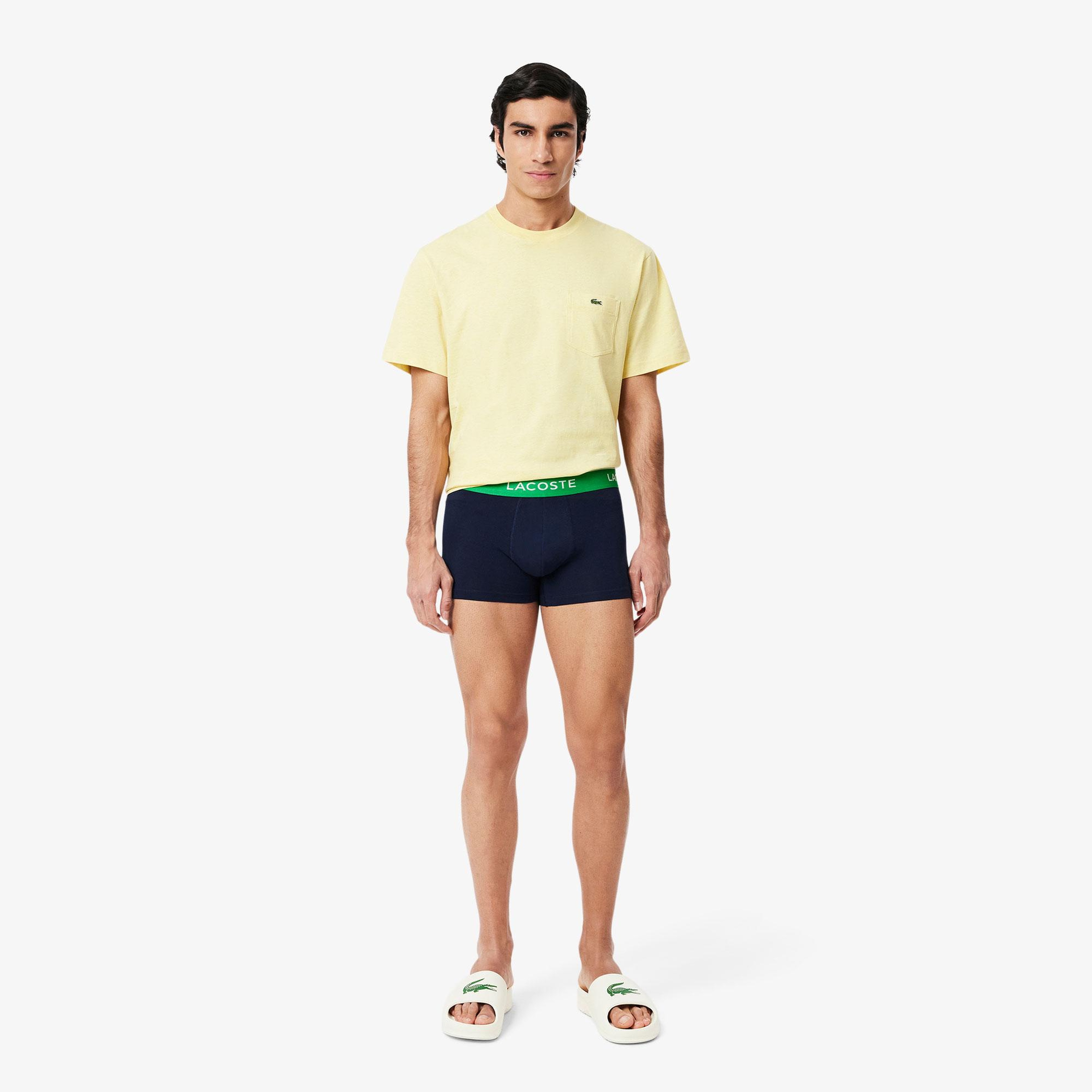 Lacoste Erkek 3'lü Lacivert Boxer