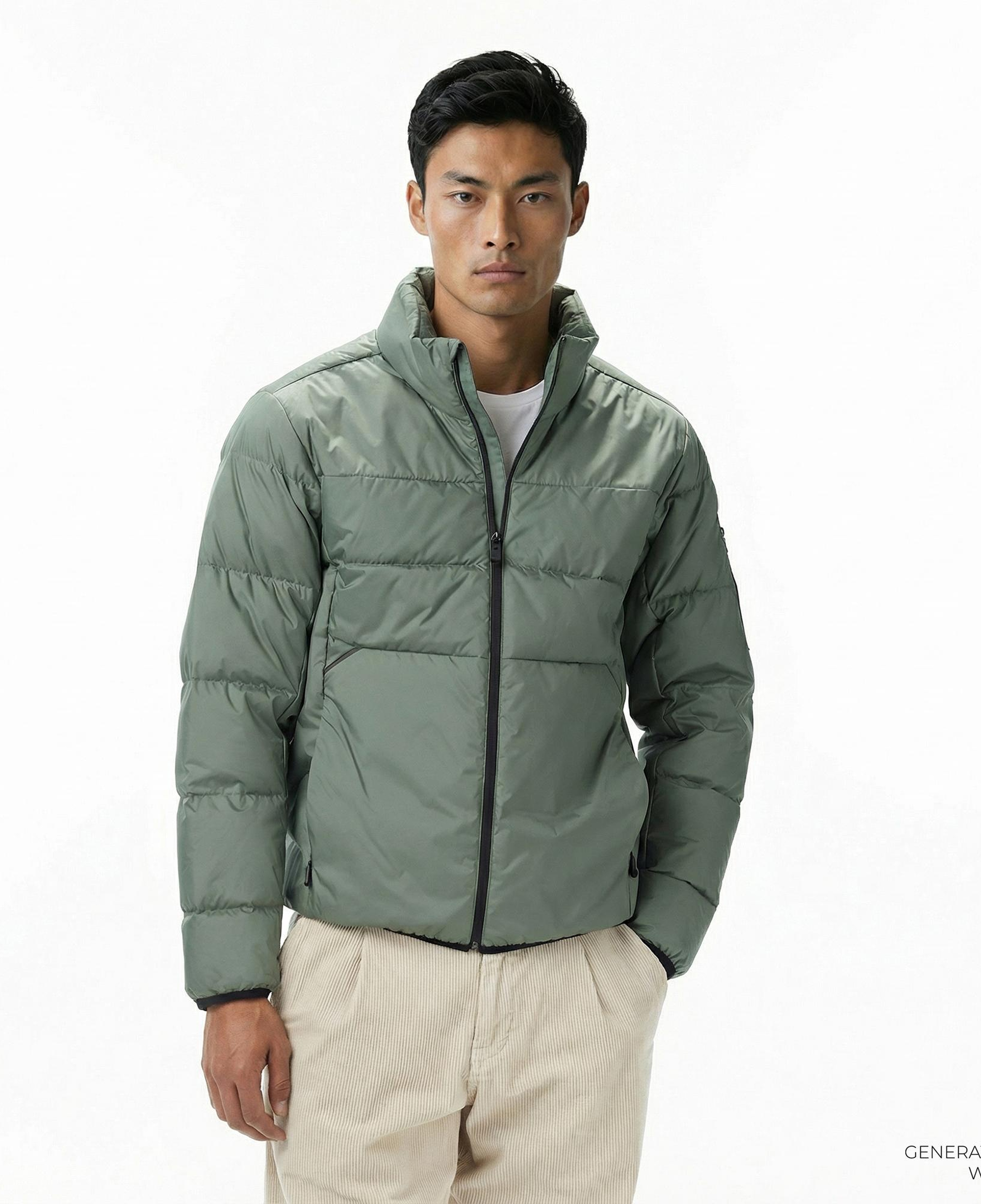 Boss Urbanex Puffer Erkek Yeşil Mont