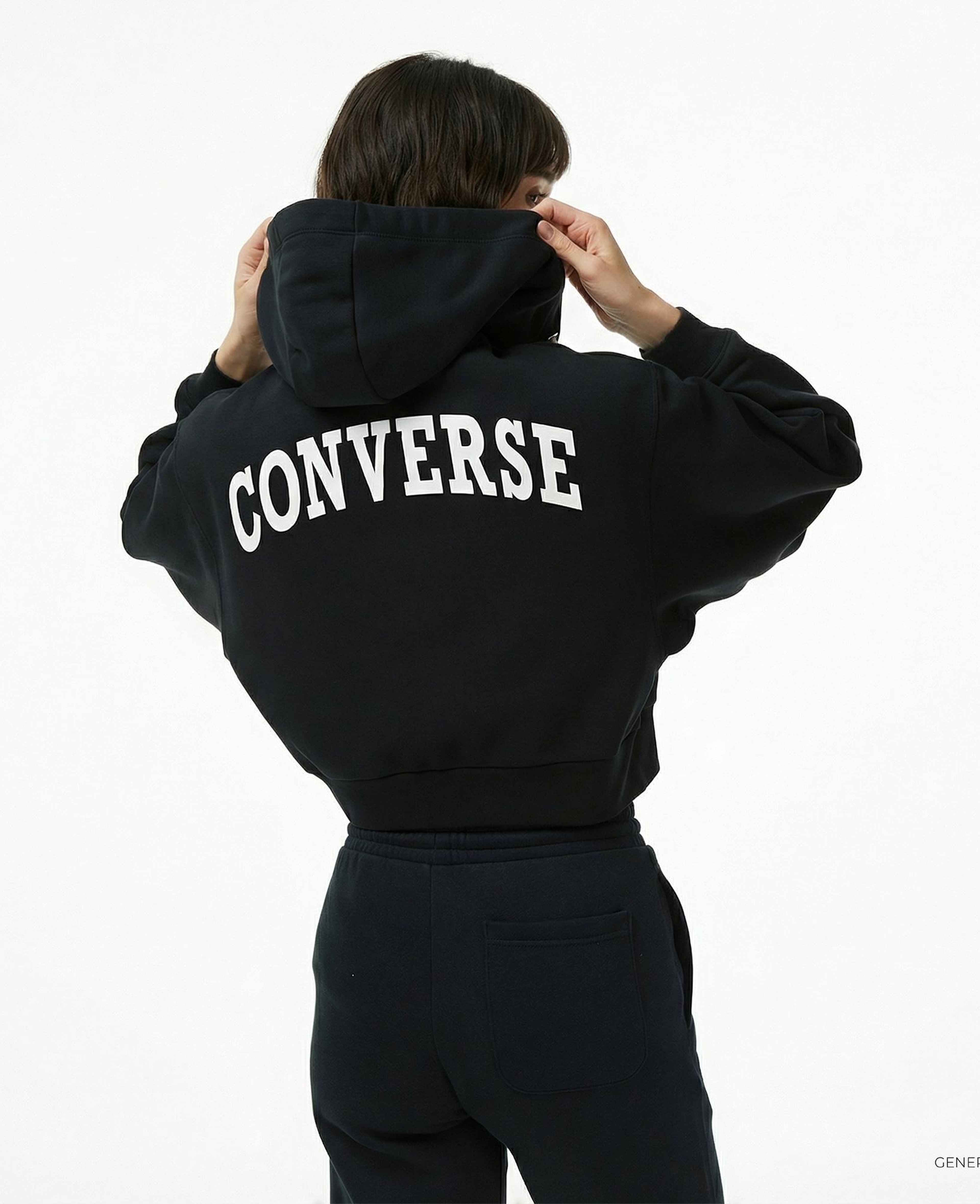 Converse Kadın Siyah Hoodie