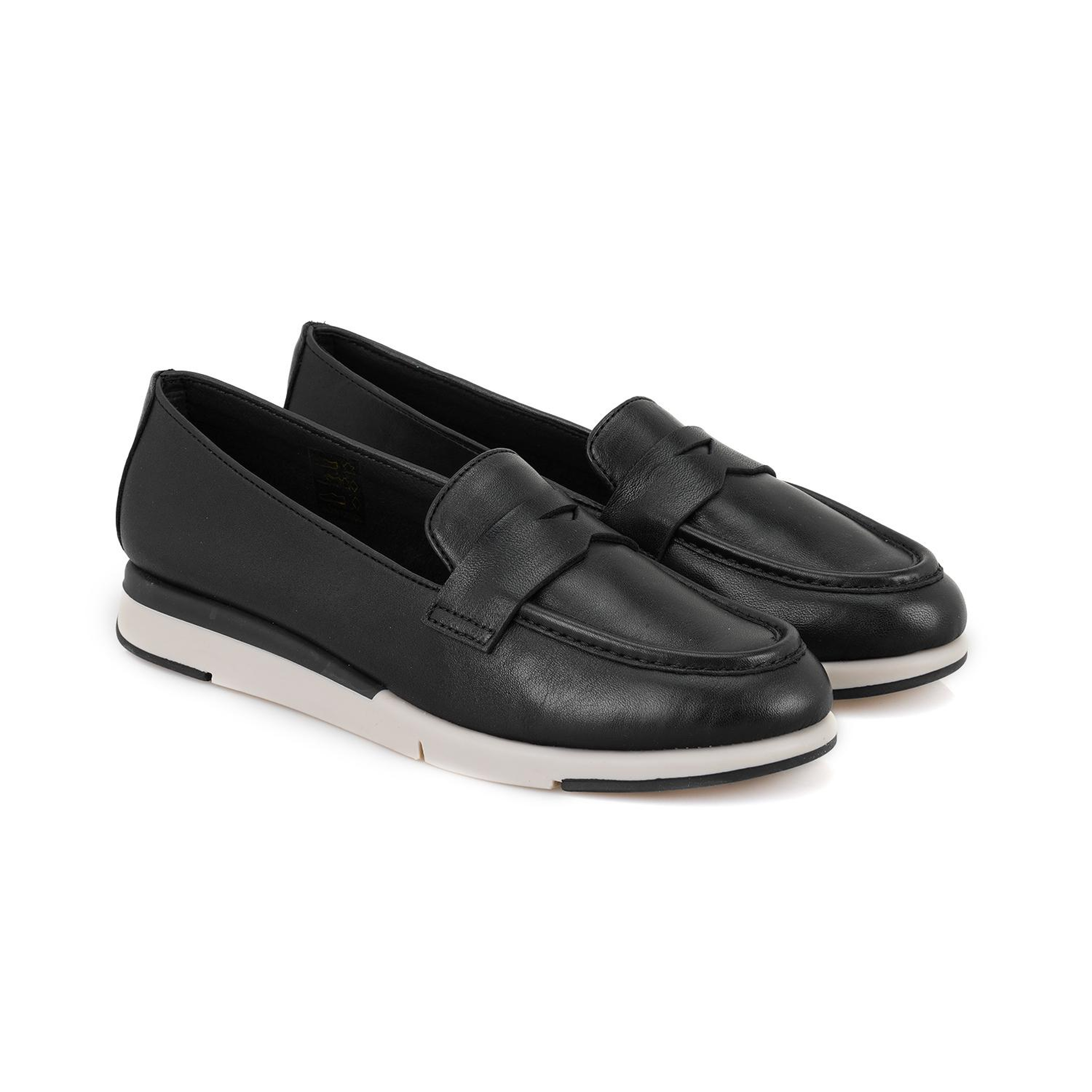 Kadın Siyah DesaComfort Deri Günlük Ayakkabı