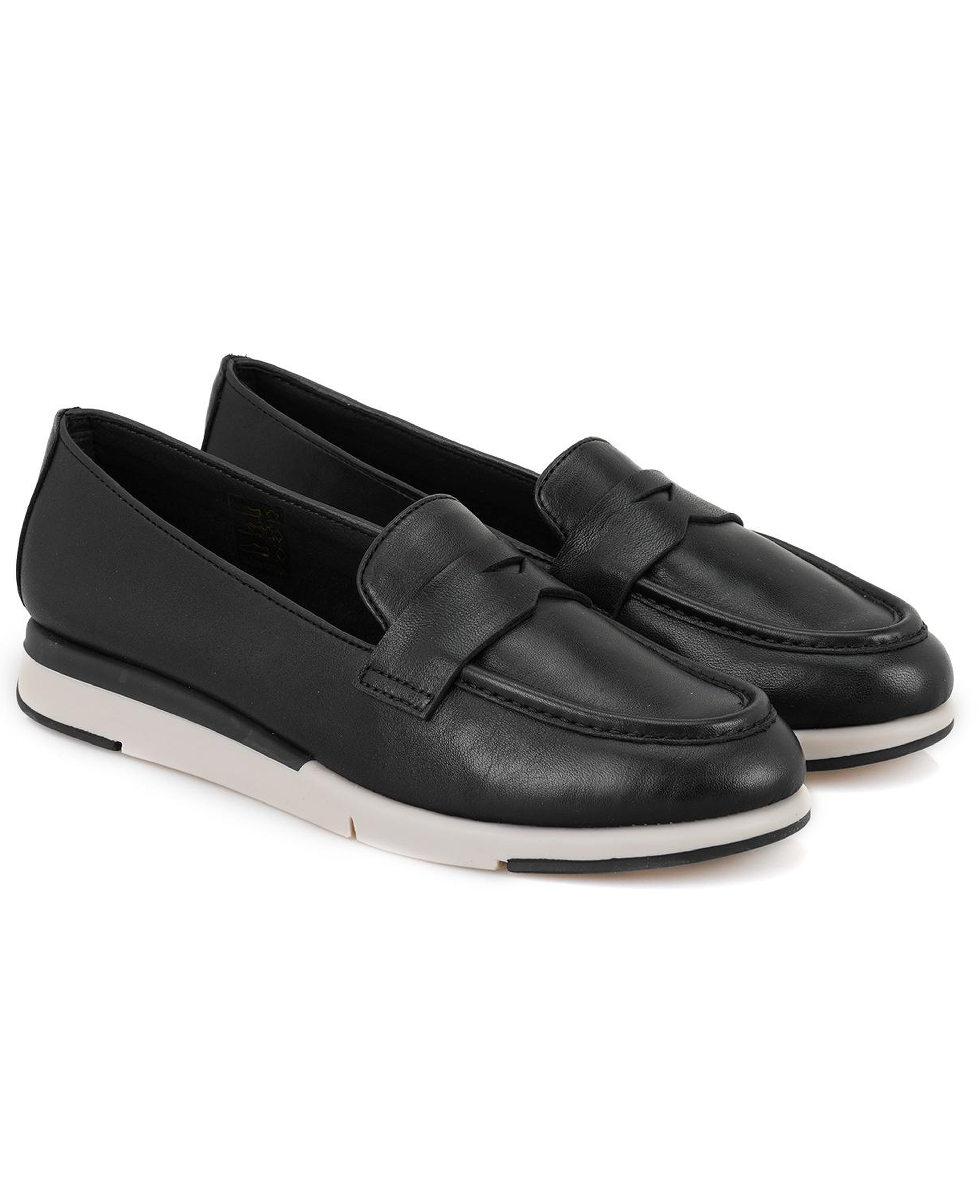 Kadın Siyah DesaComfort Deri Günlük Ayakkabı