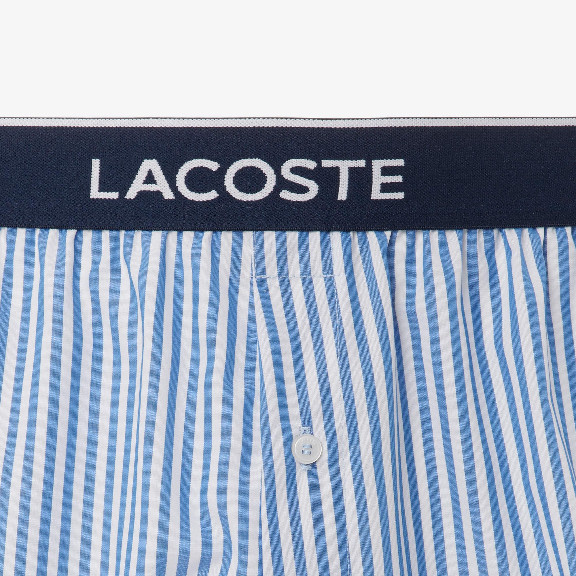 Lacoste Erkek 3'lü Mavi Boxer