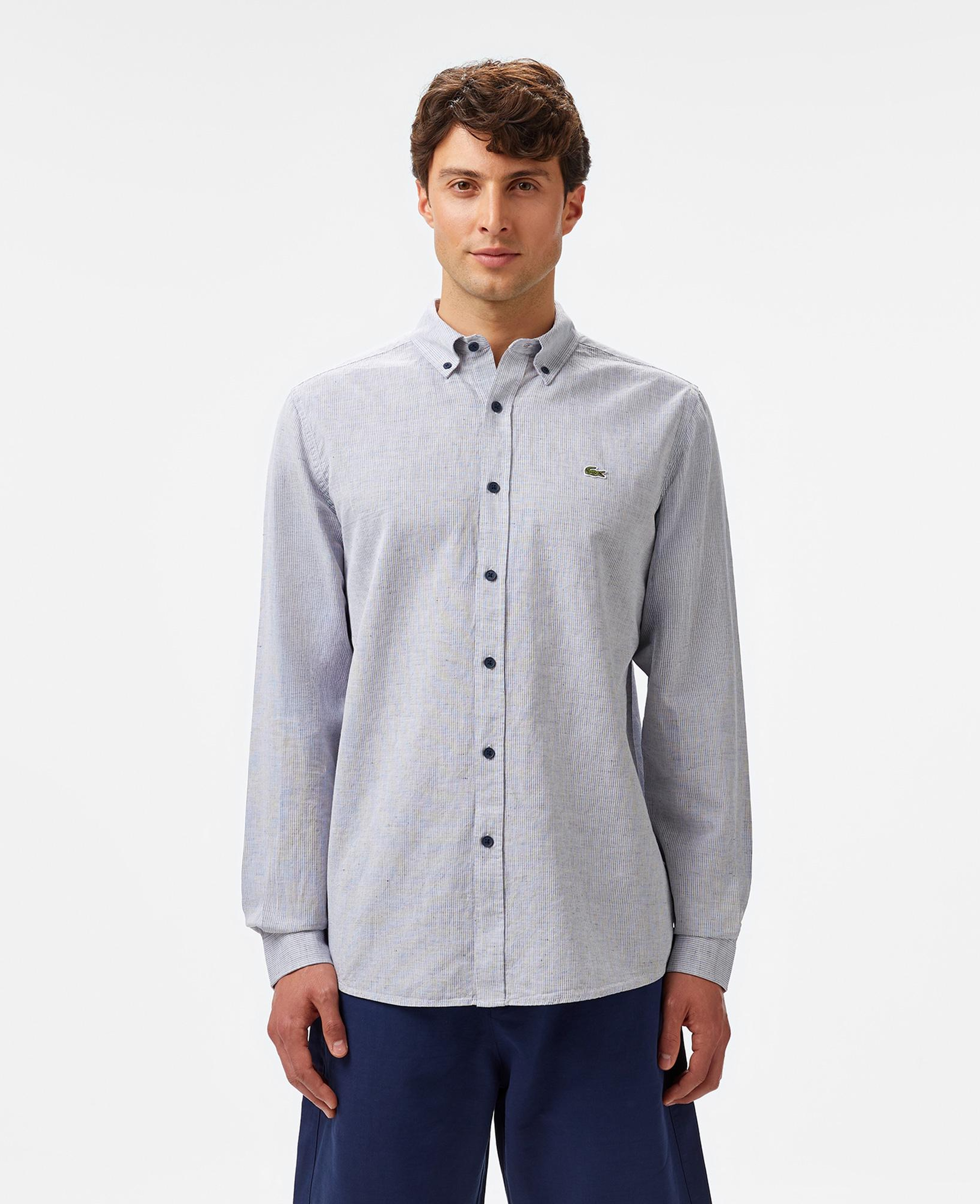 Lacoste Erkek Regular Fit Düğmeli Yaka Lacivert Gömlek