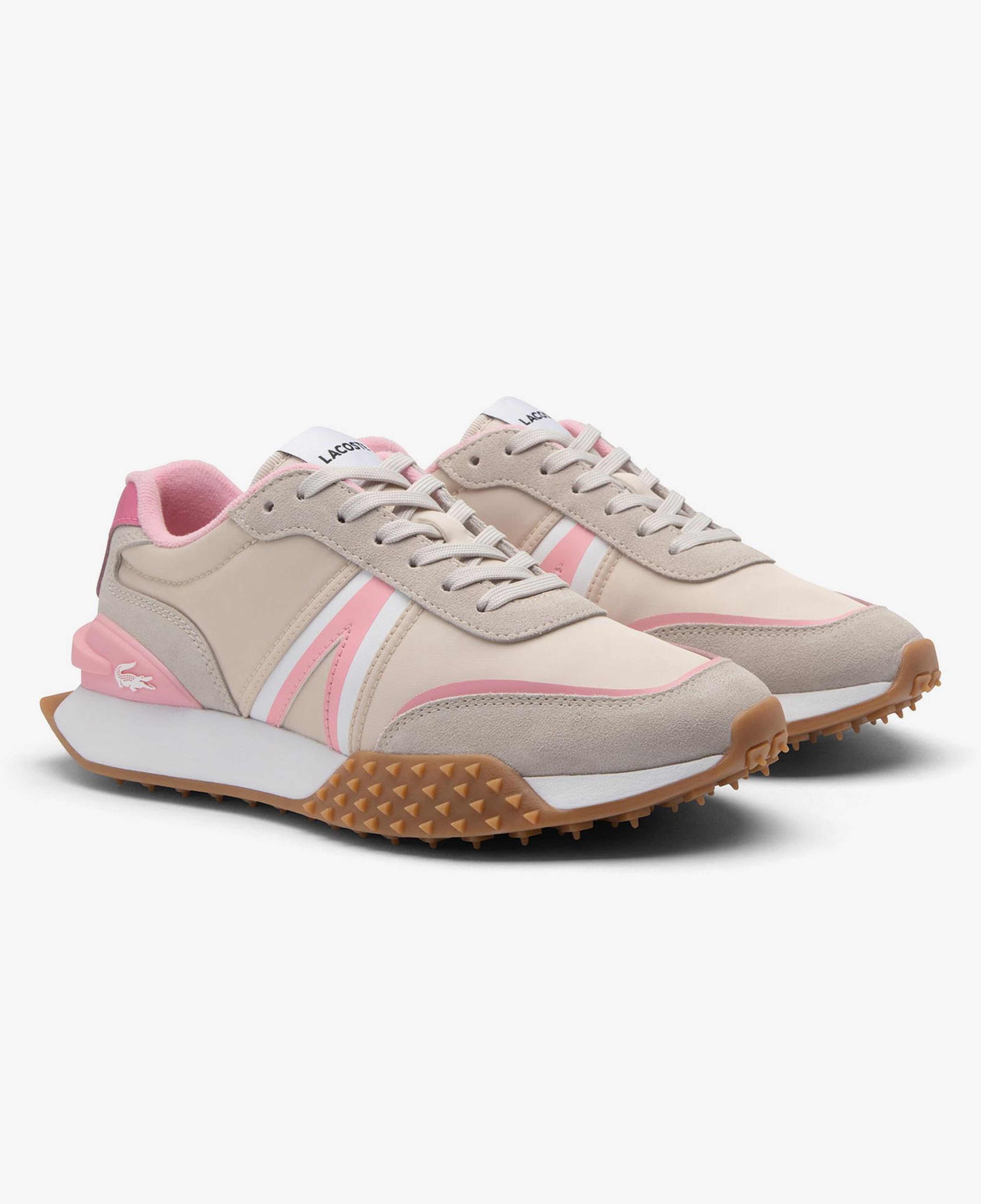 Lacoste L-Spin Deluxe Kadın Bej Sneaker