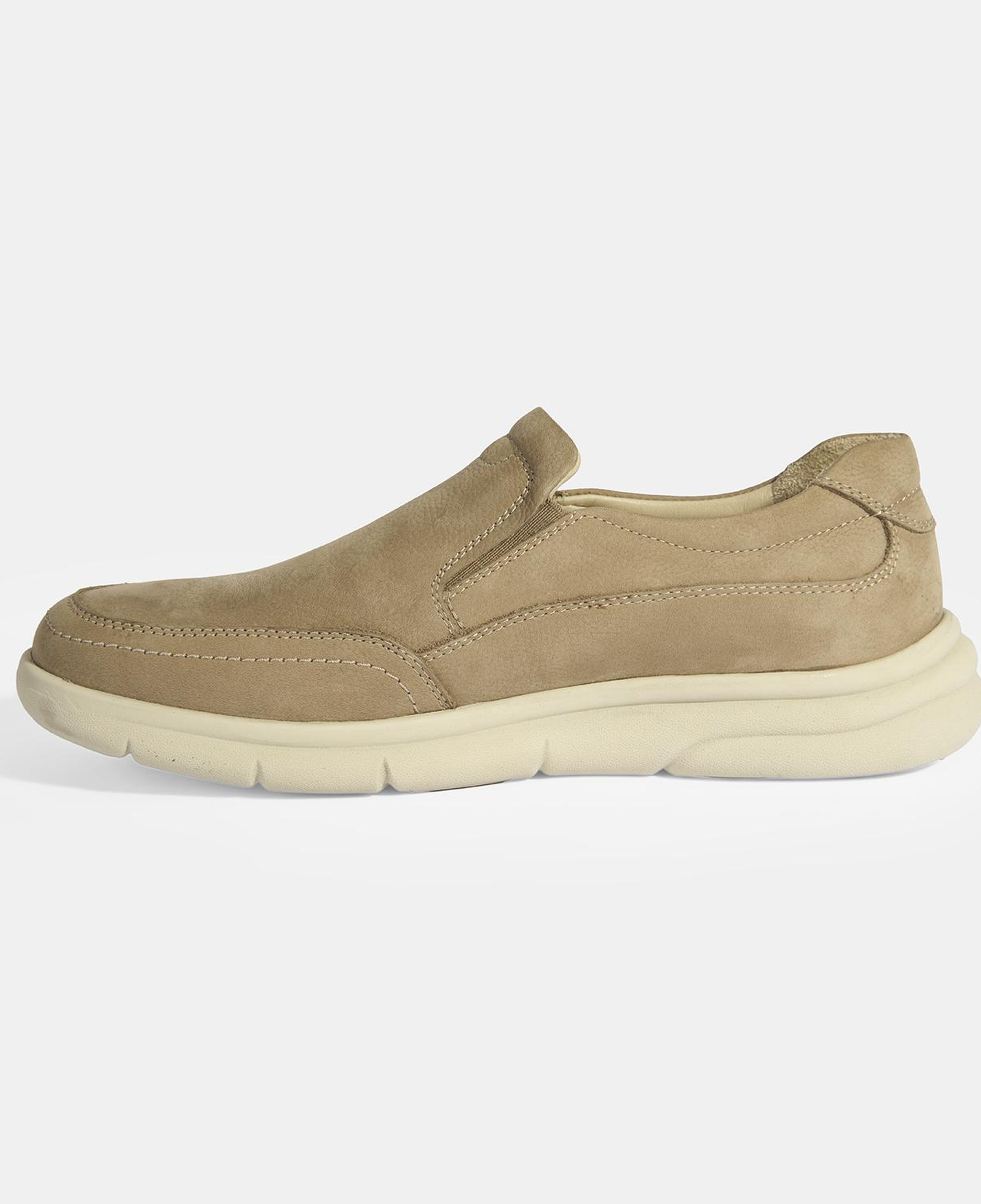 Erkek Vizon Slip-On Nubuk Deri DesaComfort Günlük Ayakkabı