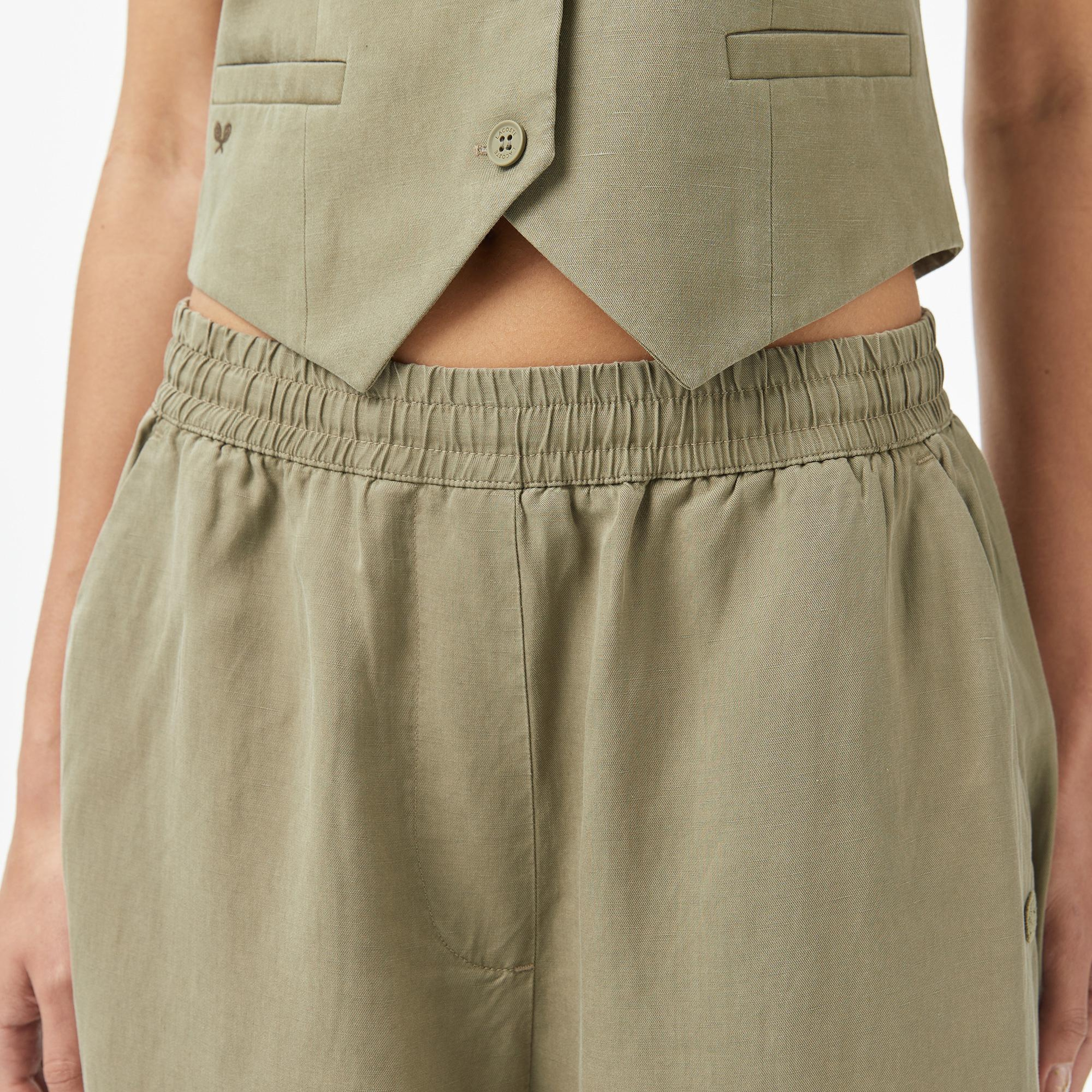 Lacoste Kadın Relaxed Fit Haki Pantolon