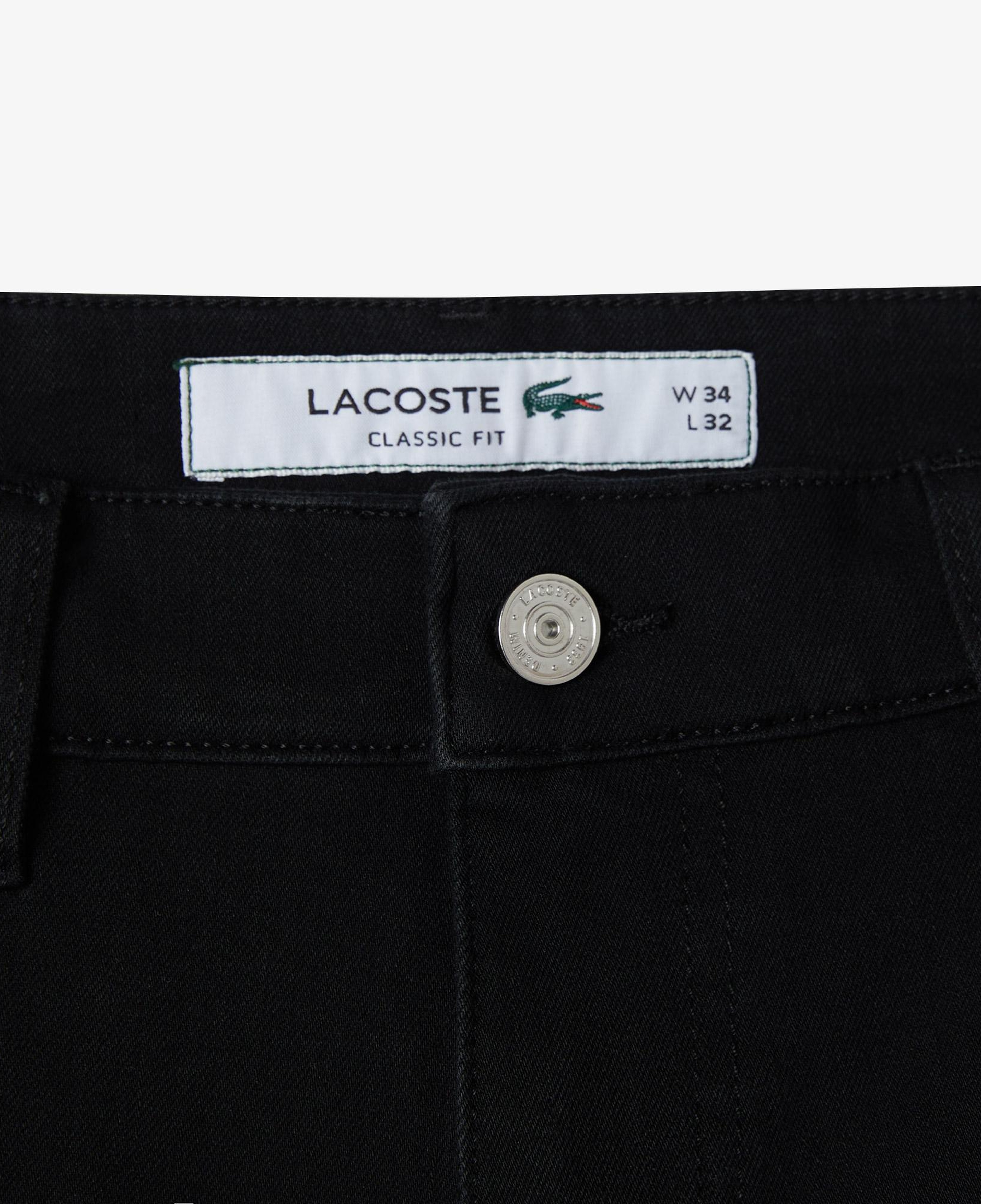 Lacoste Erkek Regular Fit Siyah Jean Pantolon