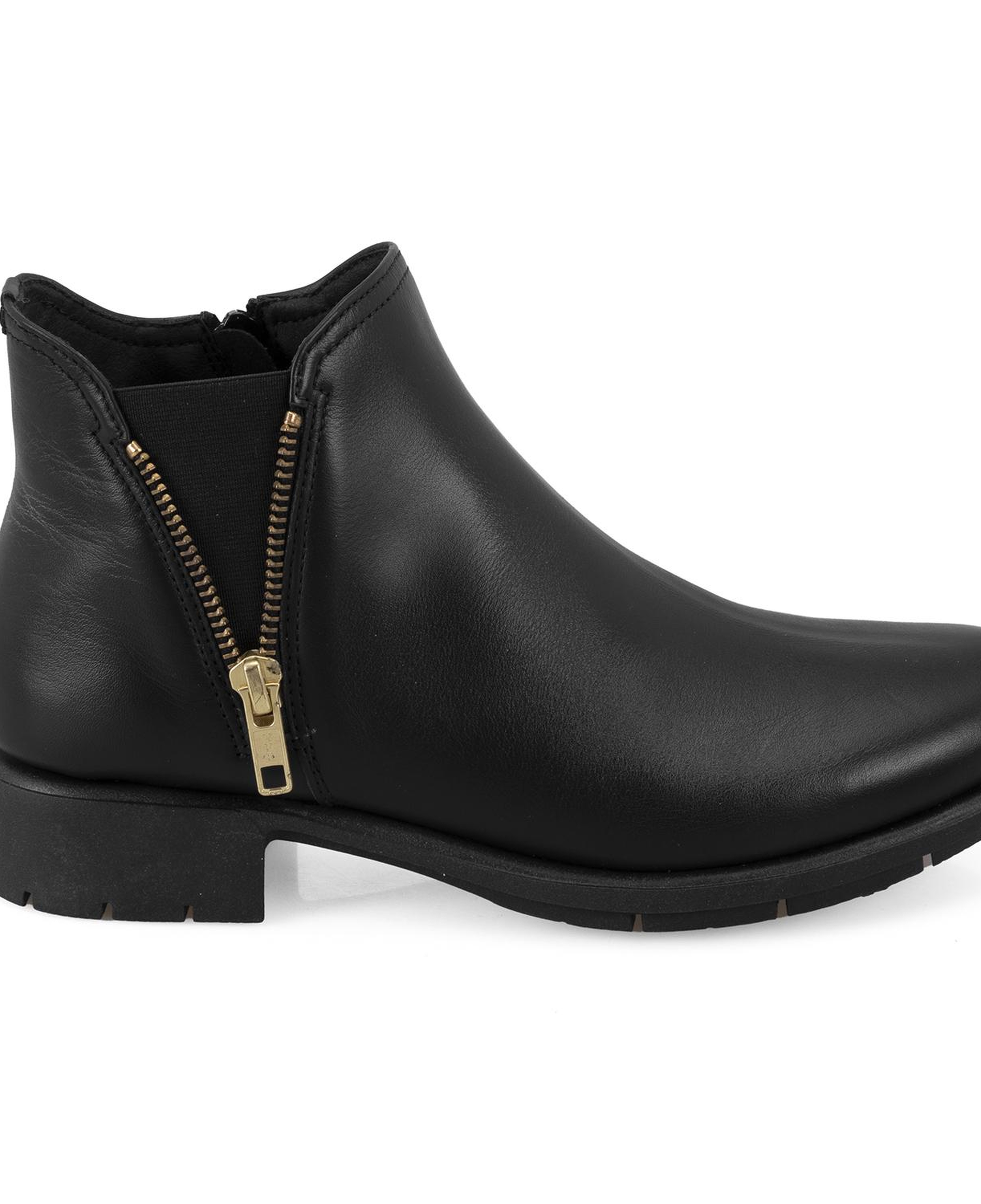 Karlee Siyah Kadın DesaComfort Fermuarlı Deri Bot
