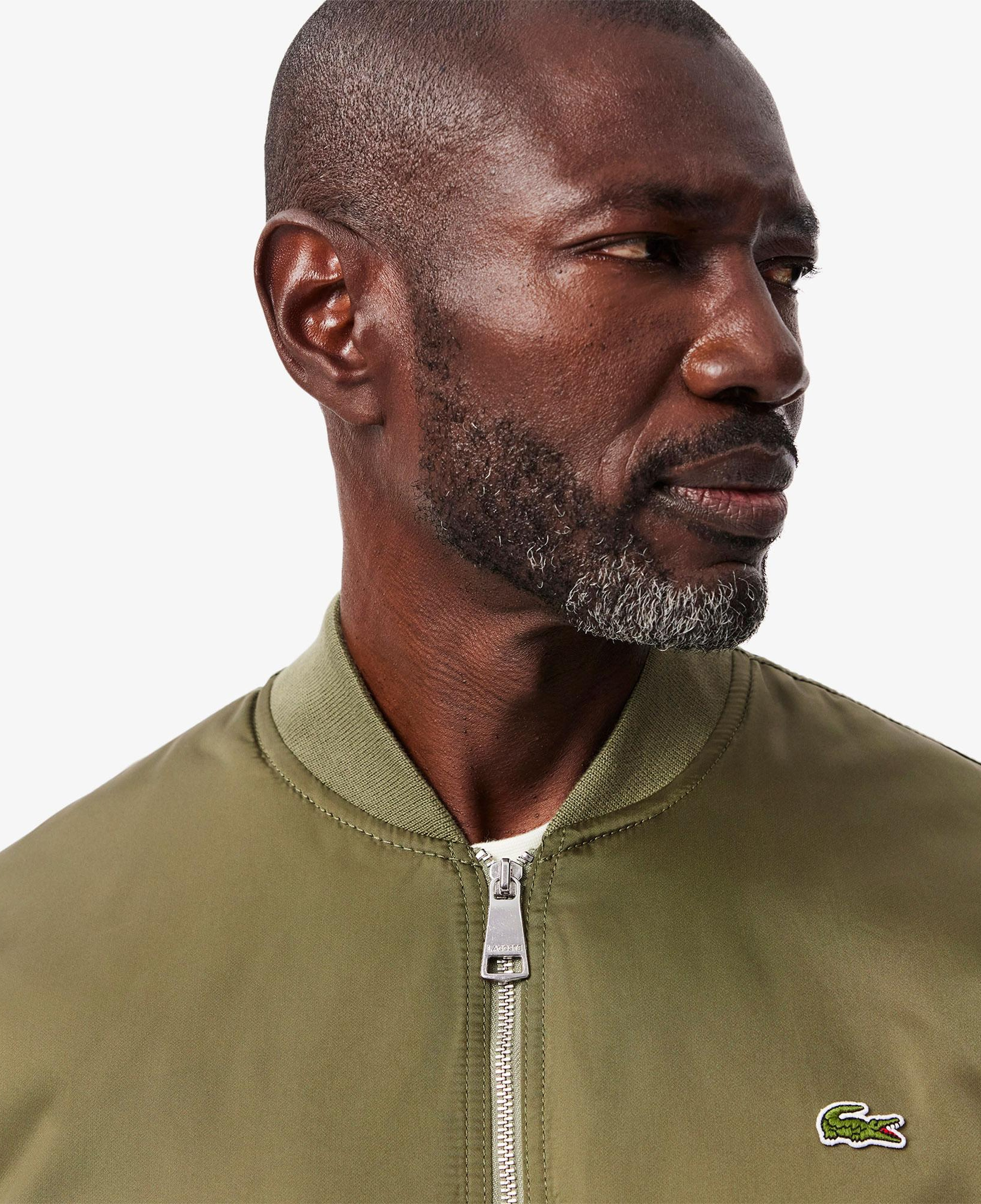 Lacoste Erkek Hakim Yaka Haki Bomber Ceket