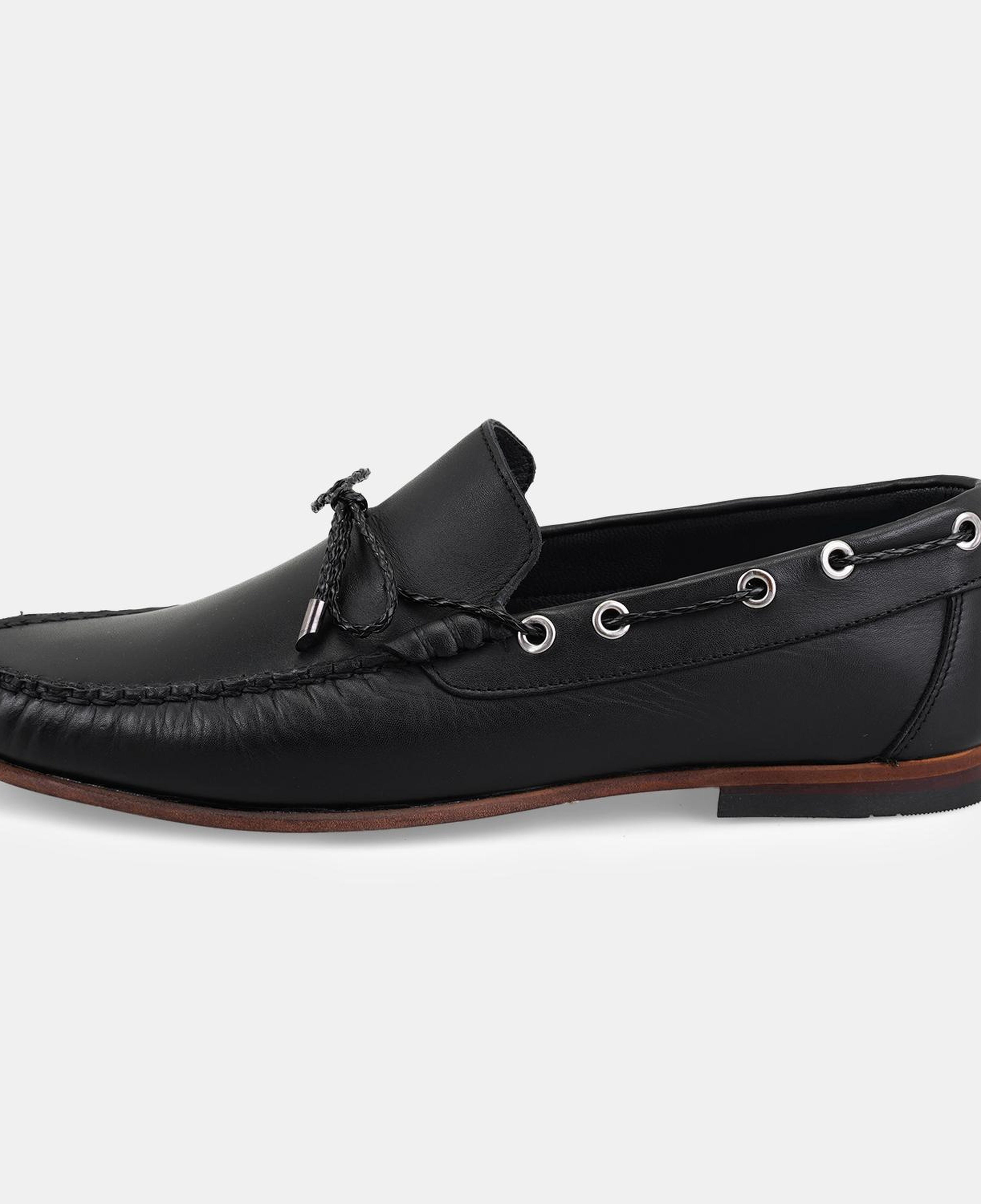 Erkek Siyah Deri Loafer